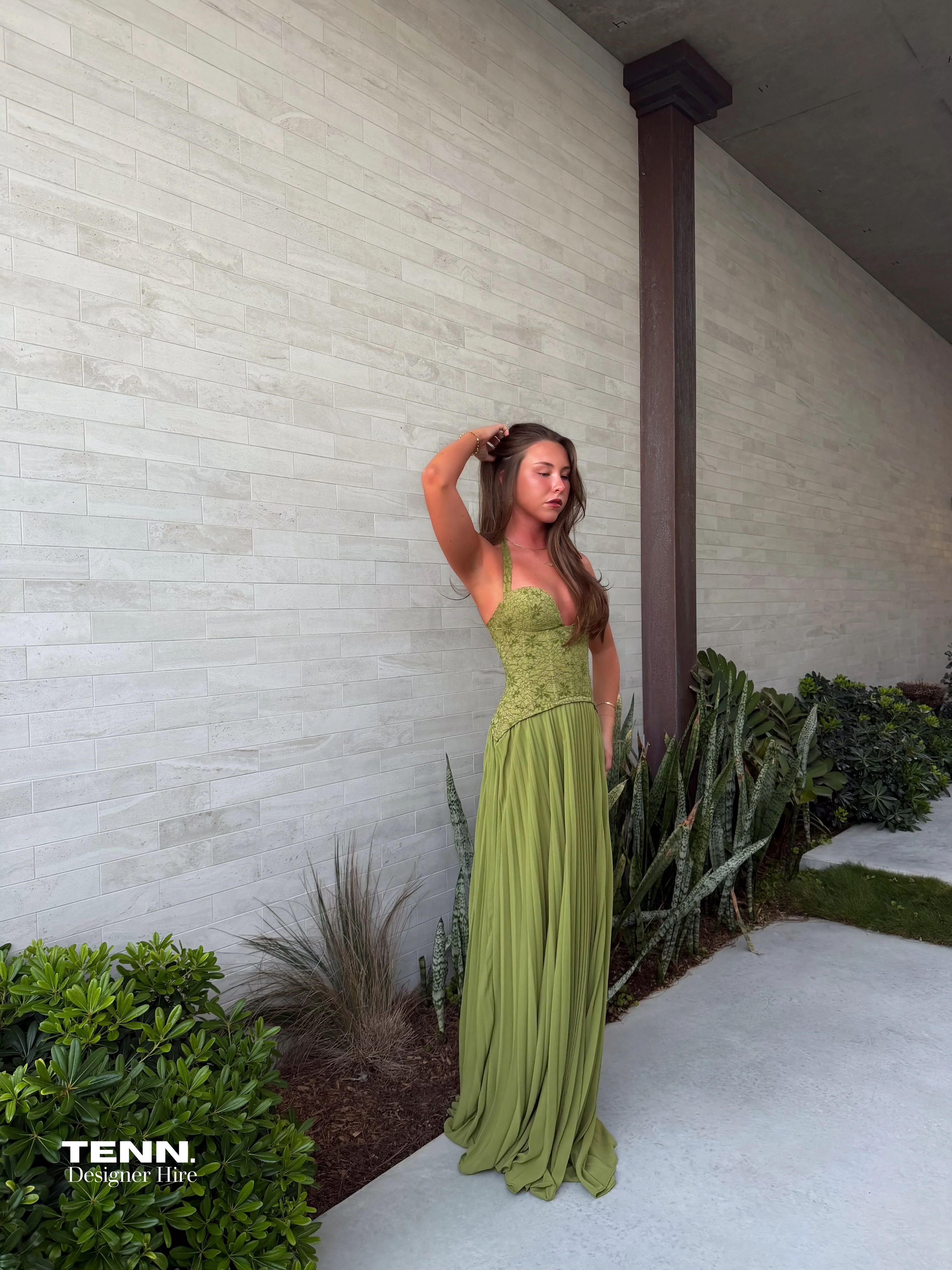 Fenity Gaia Gown - Rich Green - Image 3