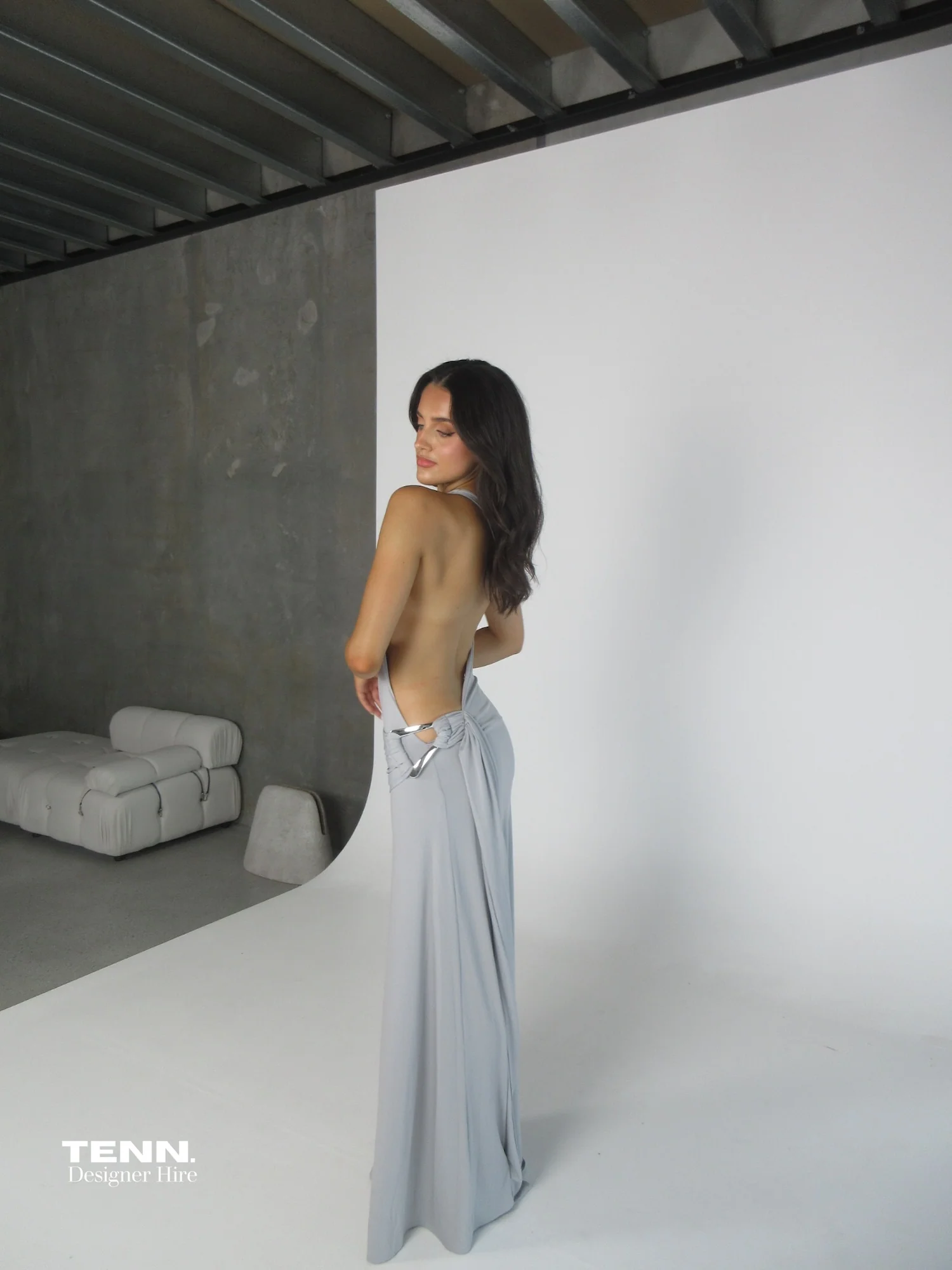 Gaia Gown - Grey - Image 3