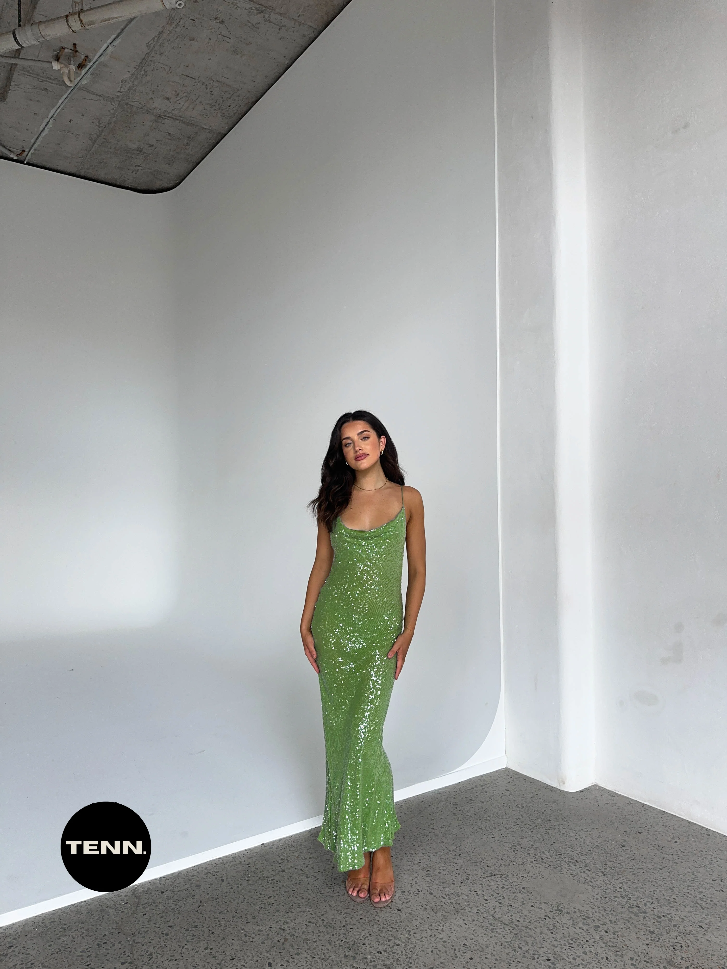 Gaia Dress - Green - Image 3