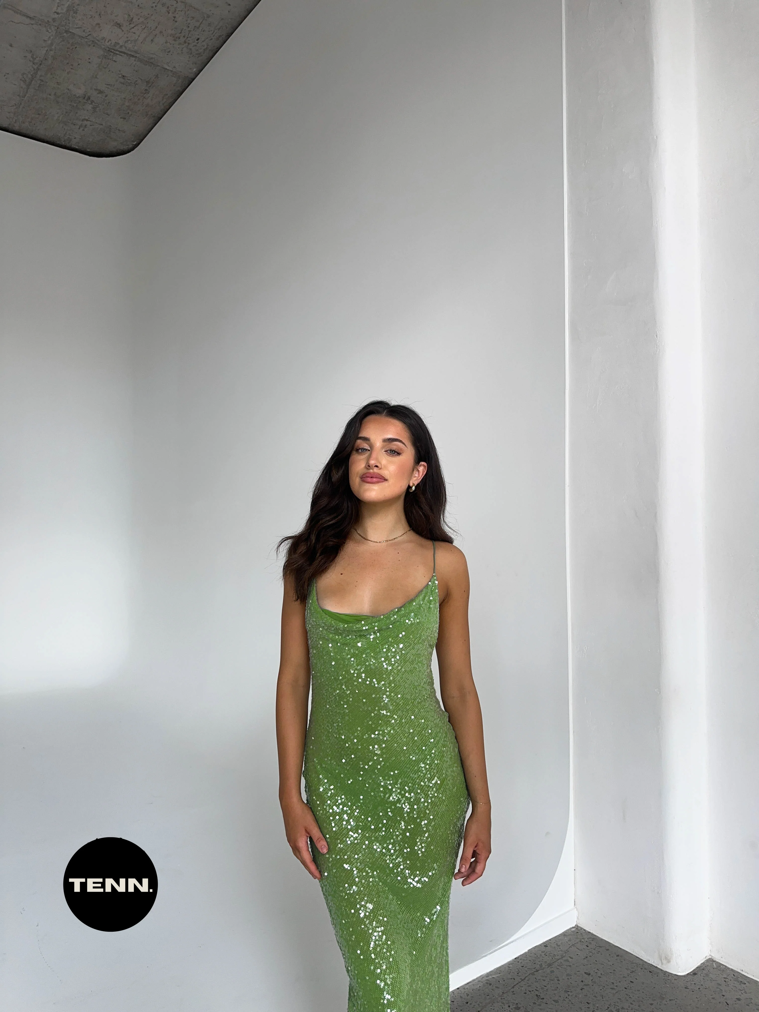 Gaia Dress - Green - Image 4