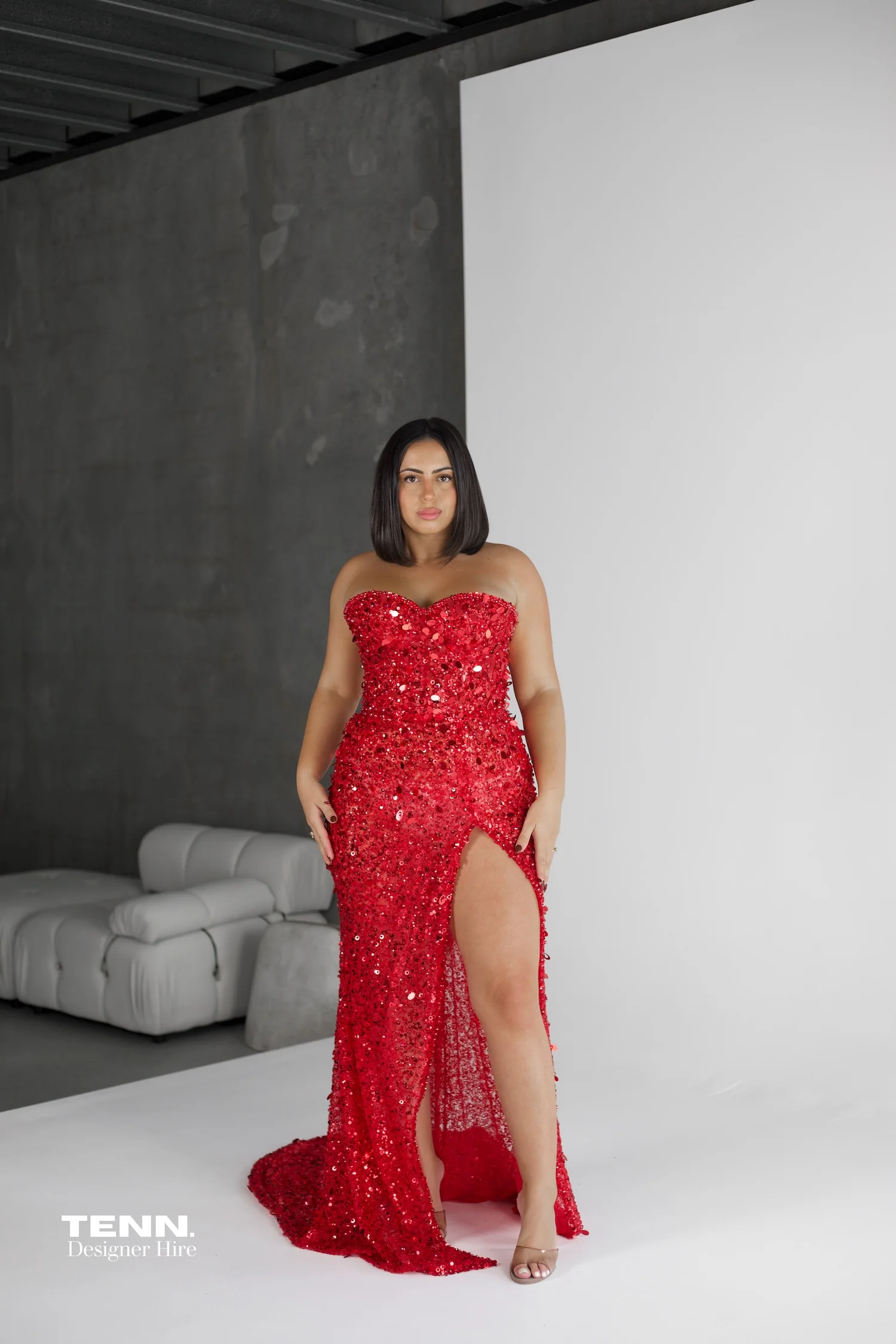 Grande Couture Gown - Red - Image 2