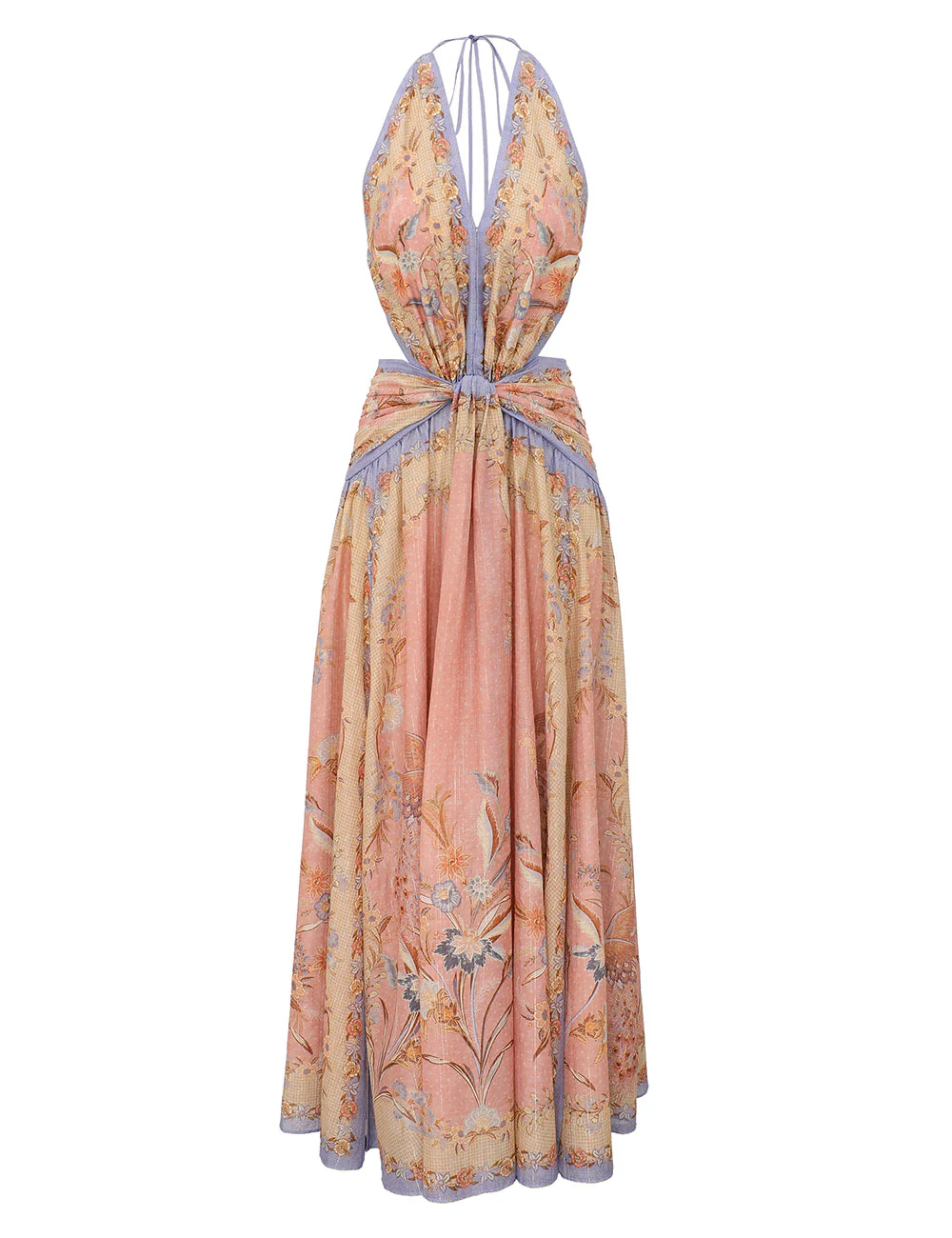 Indra Plunge Halter Maxi Dress - Image 3