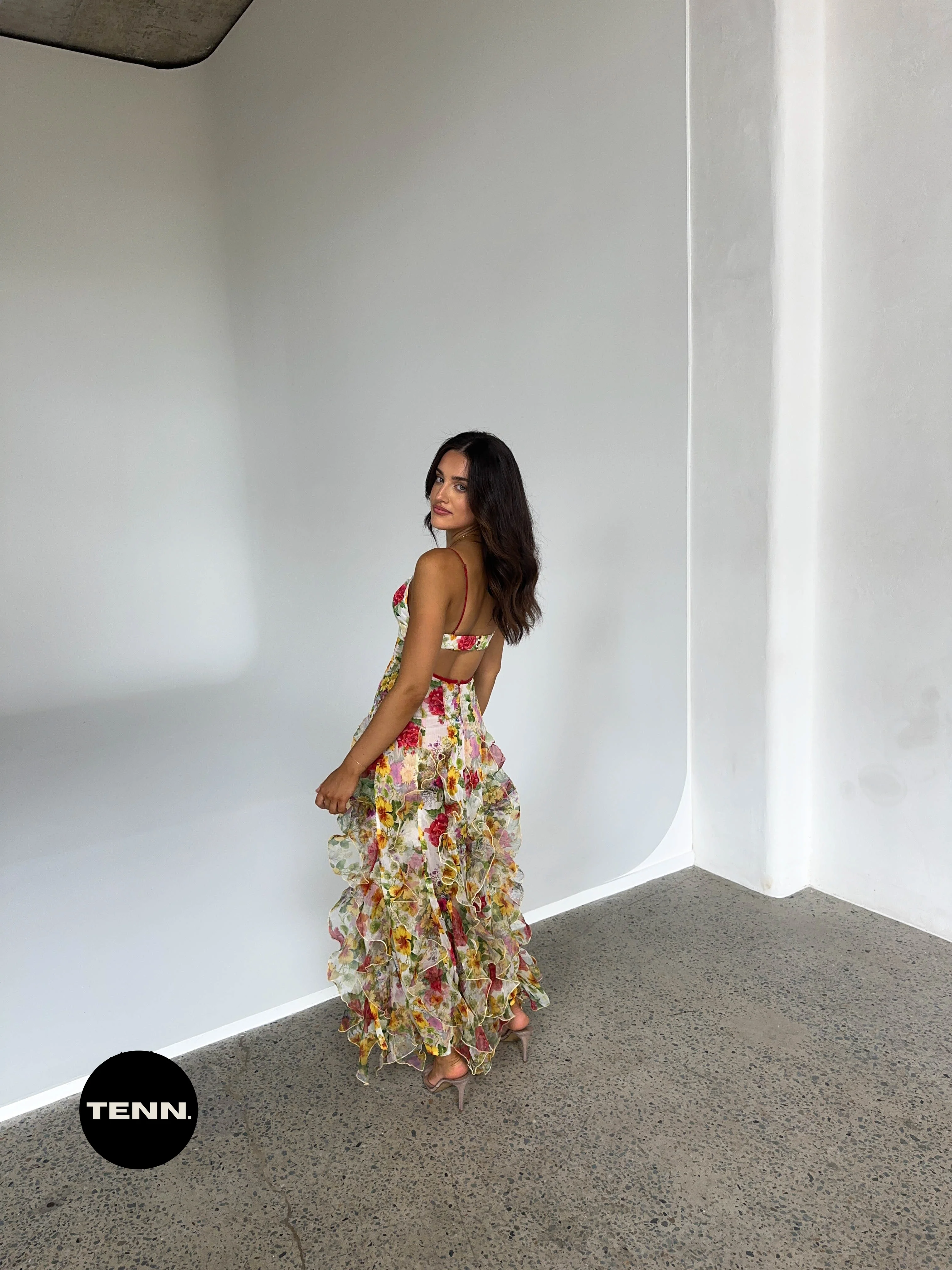 Iris Flower Maxi Dress - Baroque - Image 2