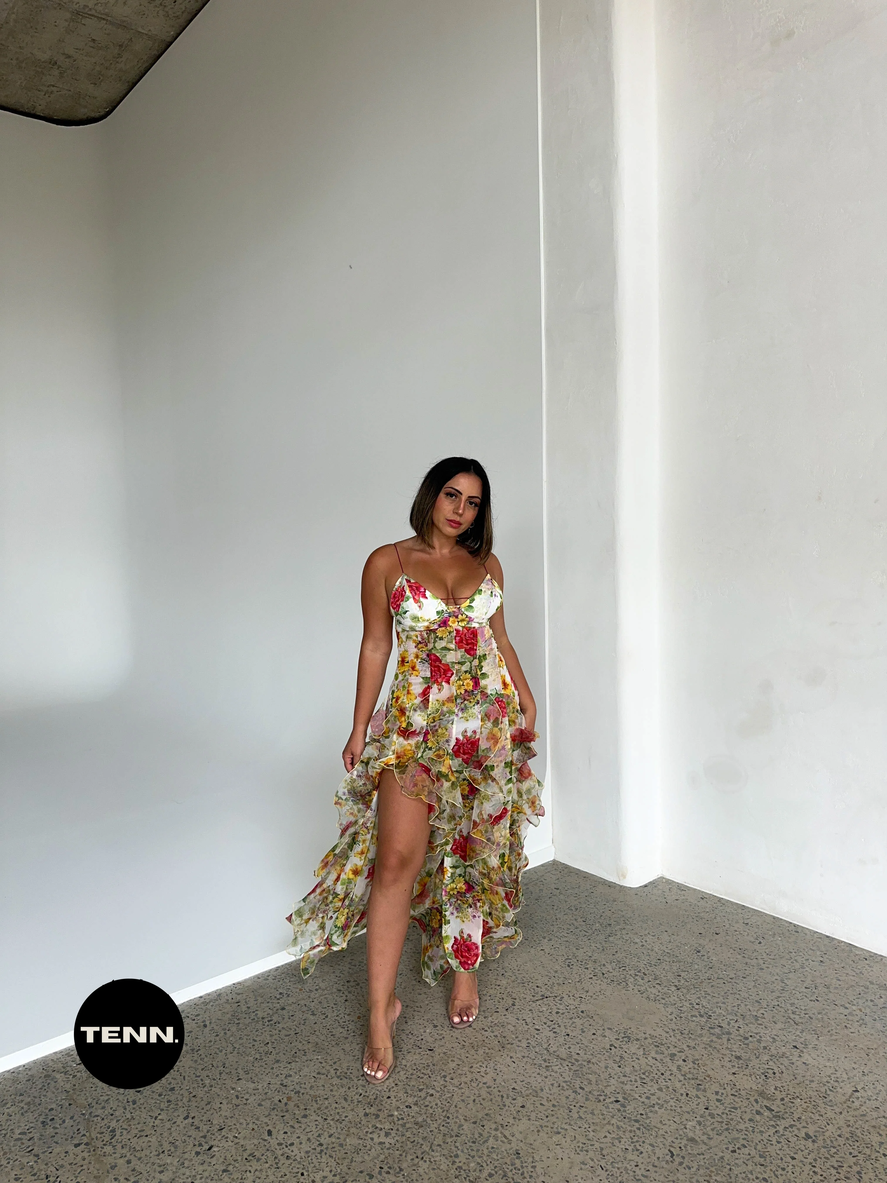 Iris Flower Maxi Dress - Baroque - Image 3