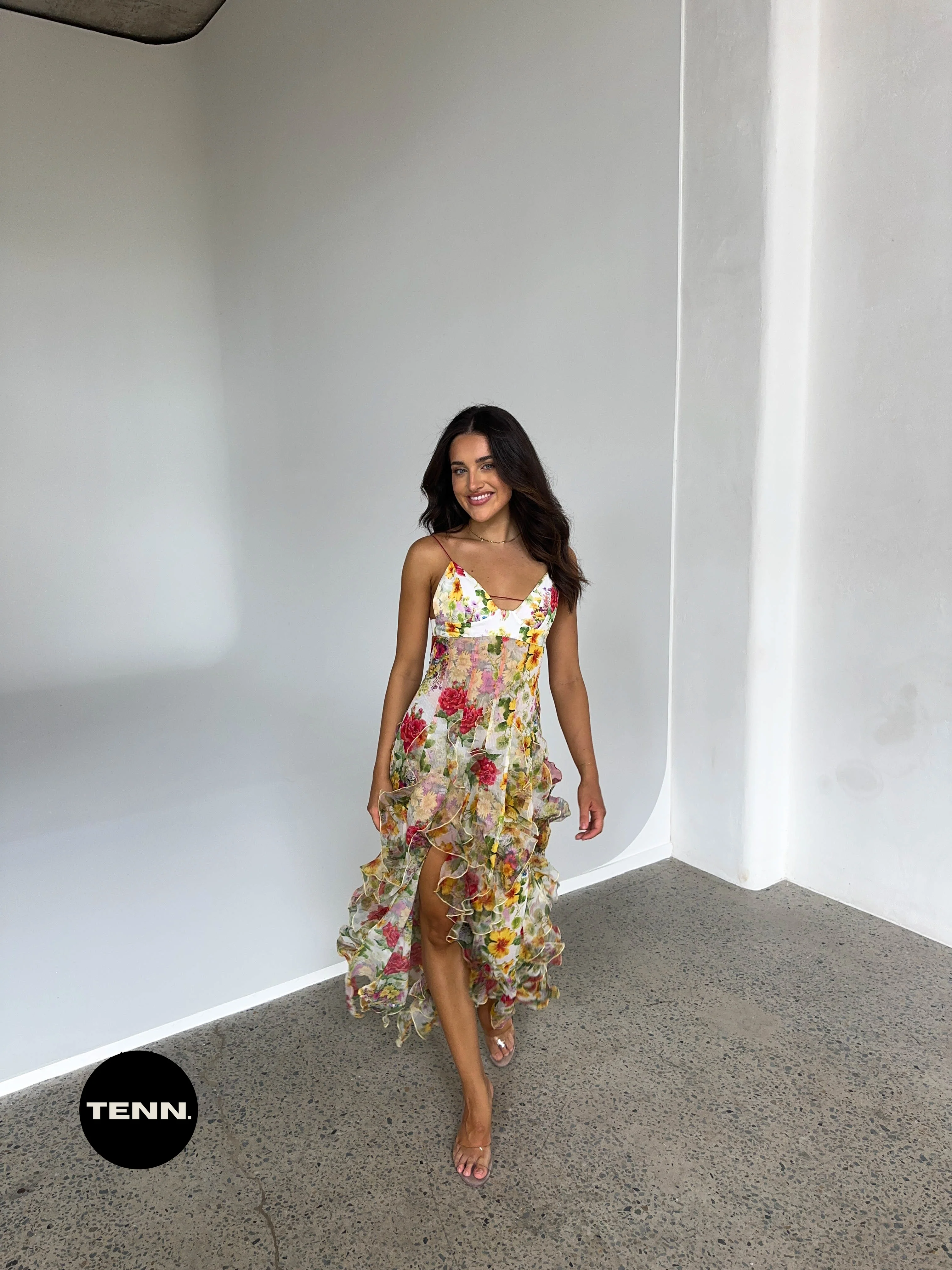 Iris Flower Maxi Dress - Baroque - Image 4