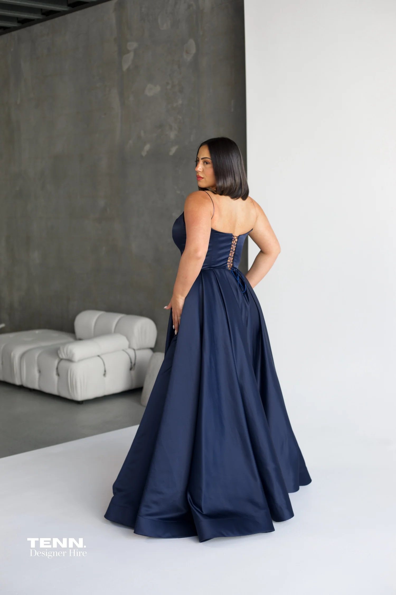 Isla Gown - Navy - Image 6