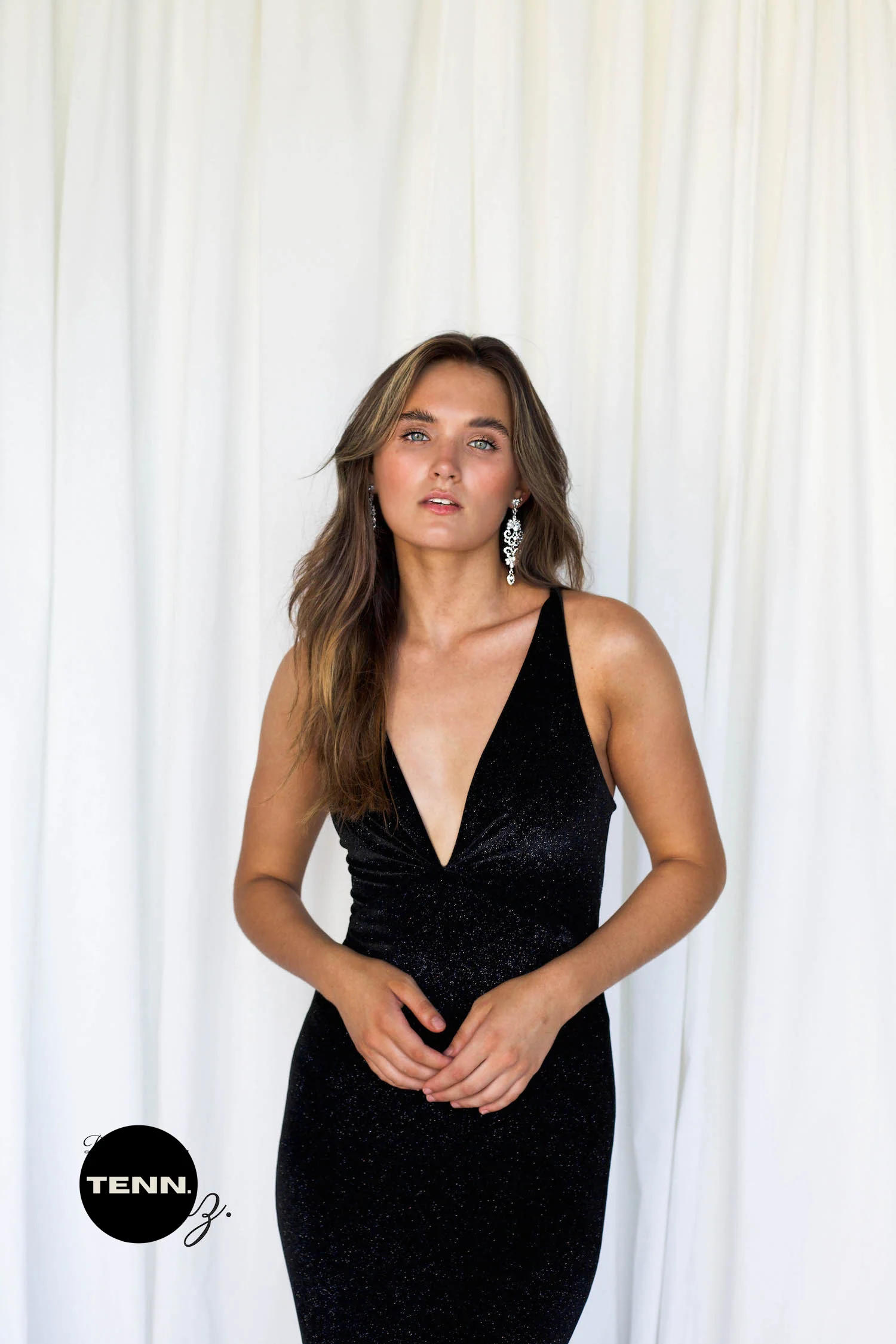 Kelly Gown - Black Sparkle - Image 3