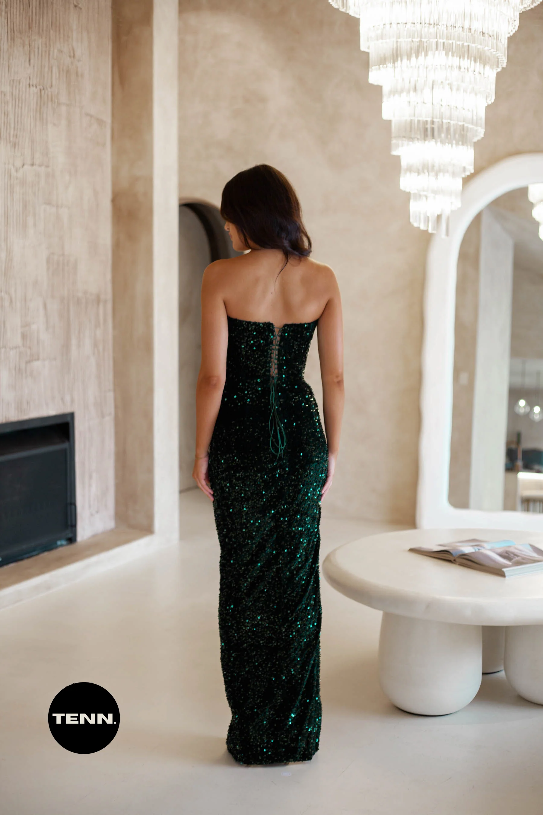 Kendall Gown - Emerald - Image 4