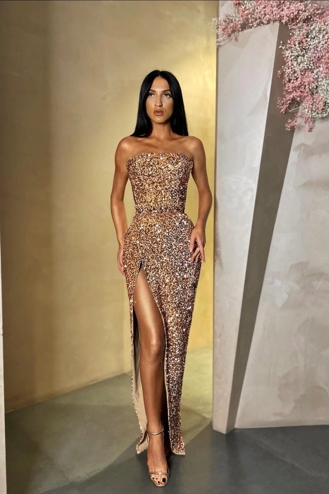 Kendall Gown - Rose Gold