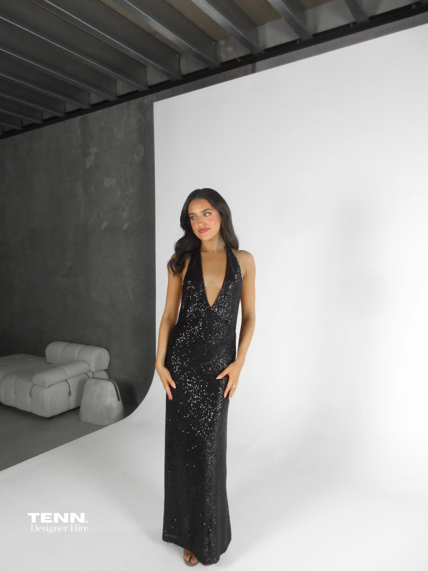 Liana Dress - Midnight Sequin - Image 5