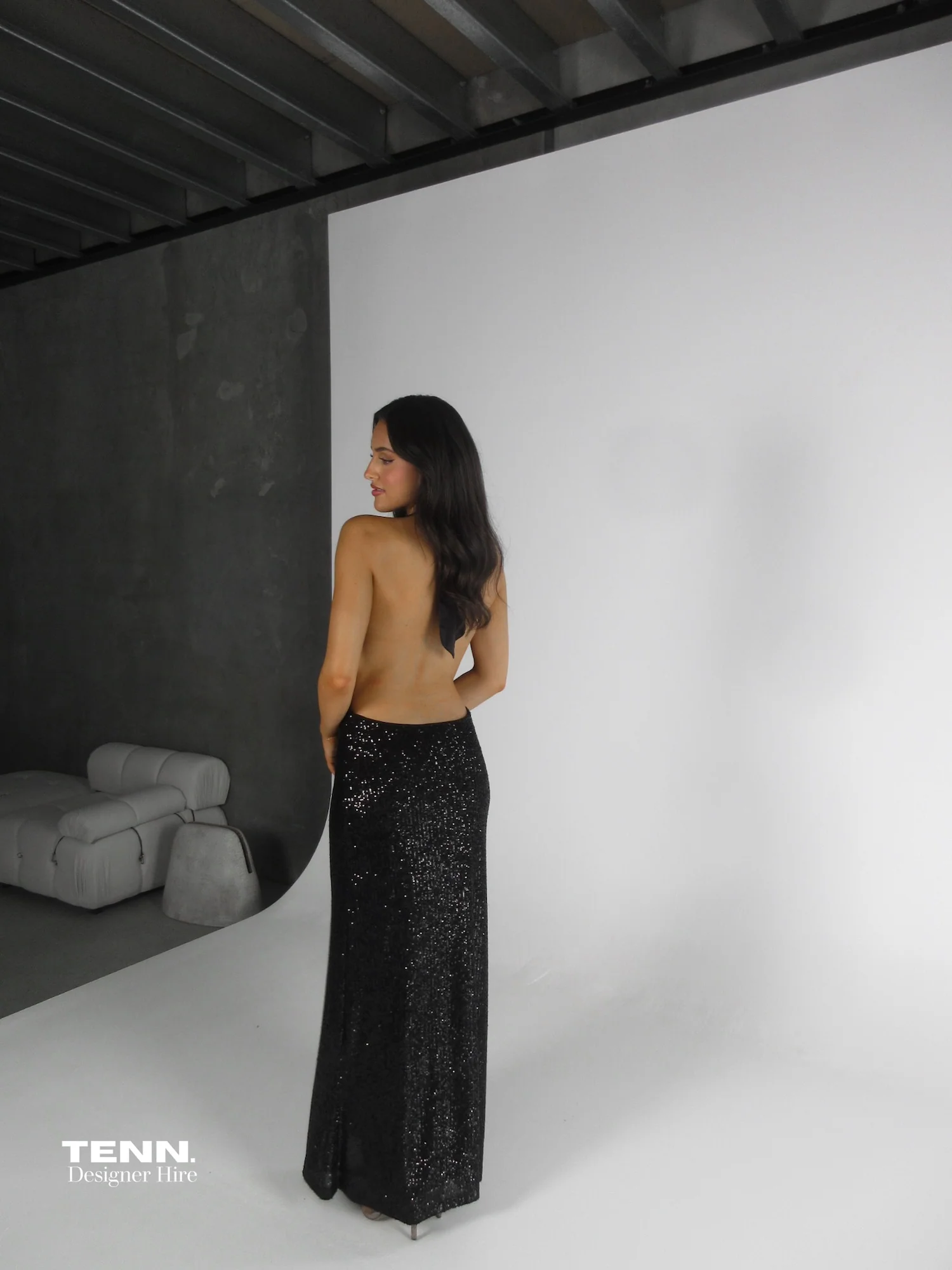 Liana Dress - Midnight Sequin - Image 6