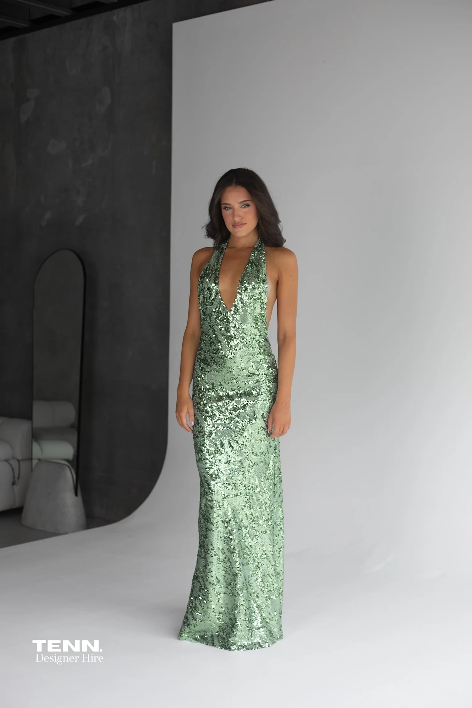 Liana Dress - Seafoam Sequin - Image 2
