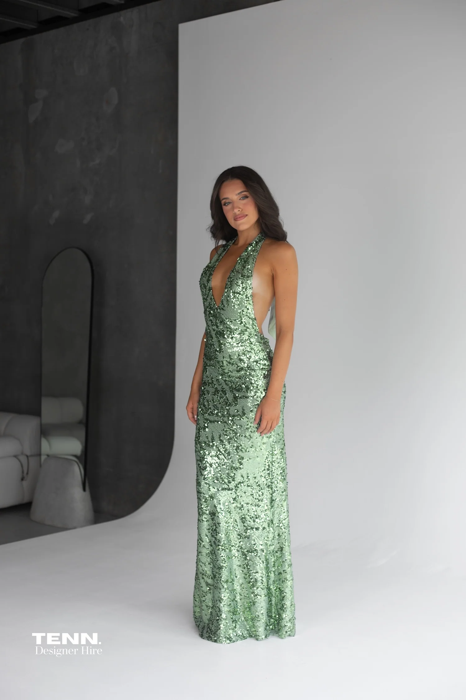 Liana Dress - Seafoam Sequin - Image 7