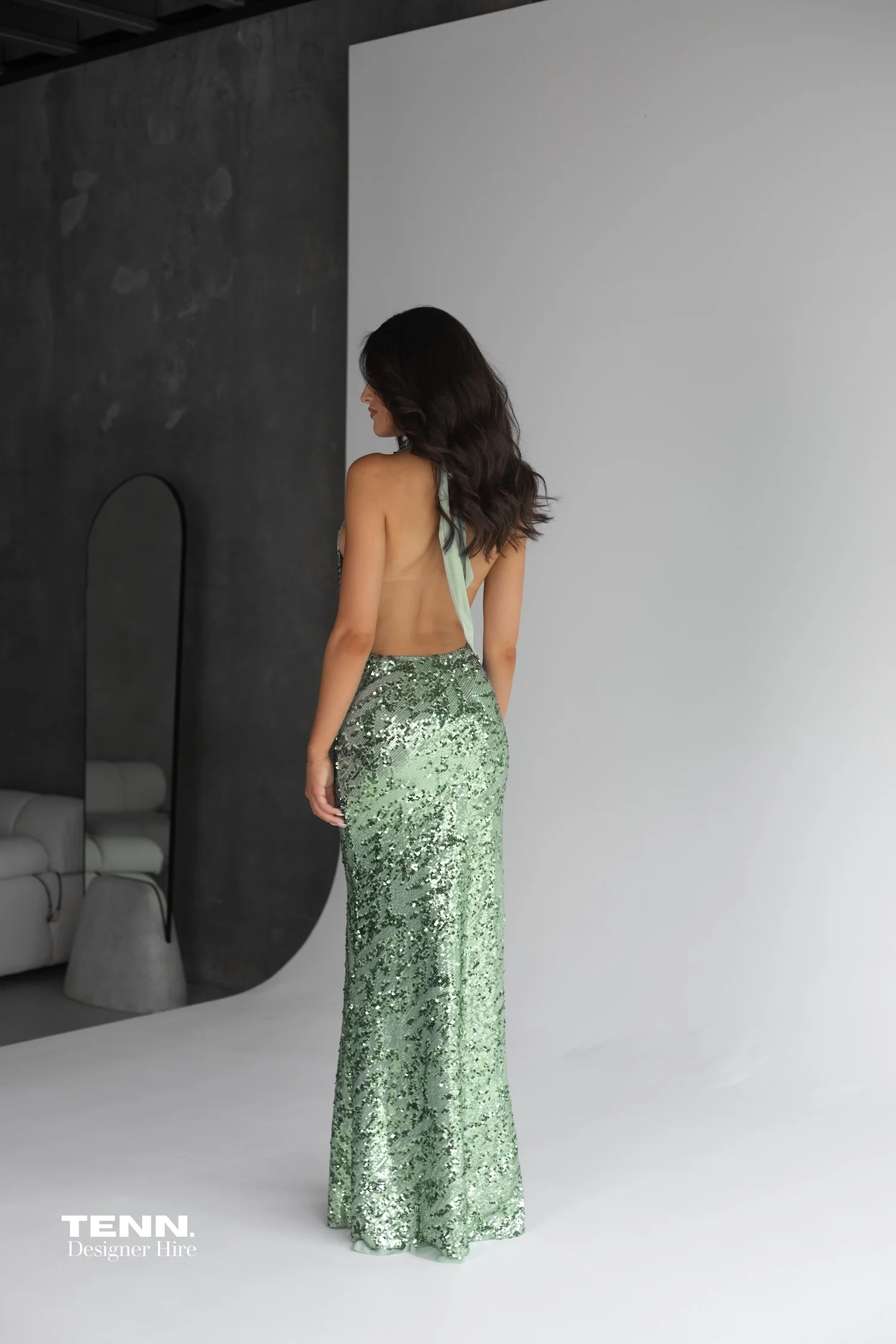 Liana Dress - Seafoam Sequin - Image 8