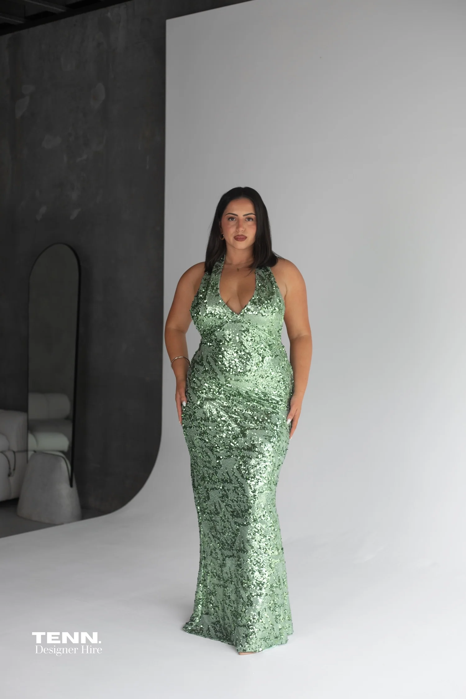 Liana Dress - Seafoam Sequin - Image 9