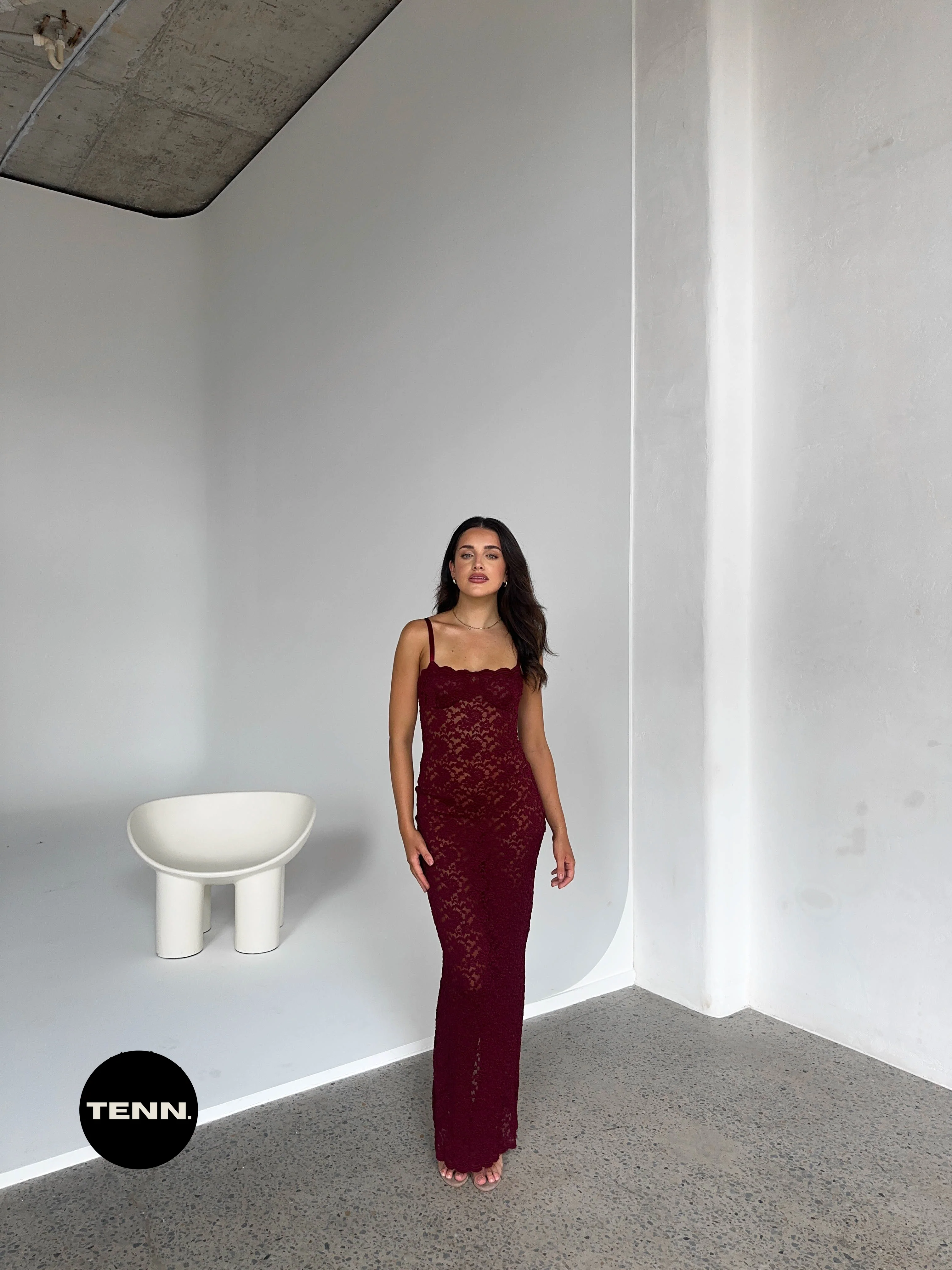 Margot Dress - Wine - Image 4