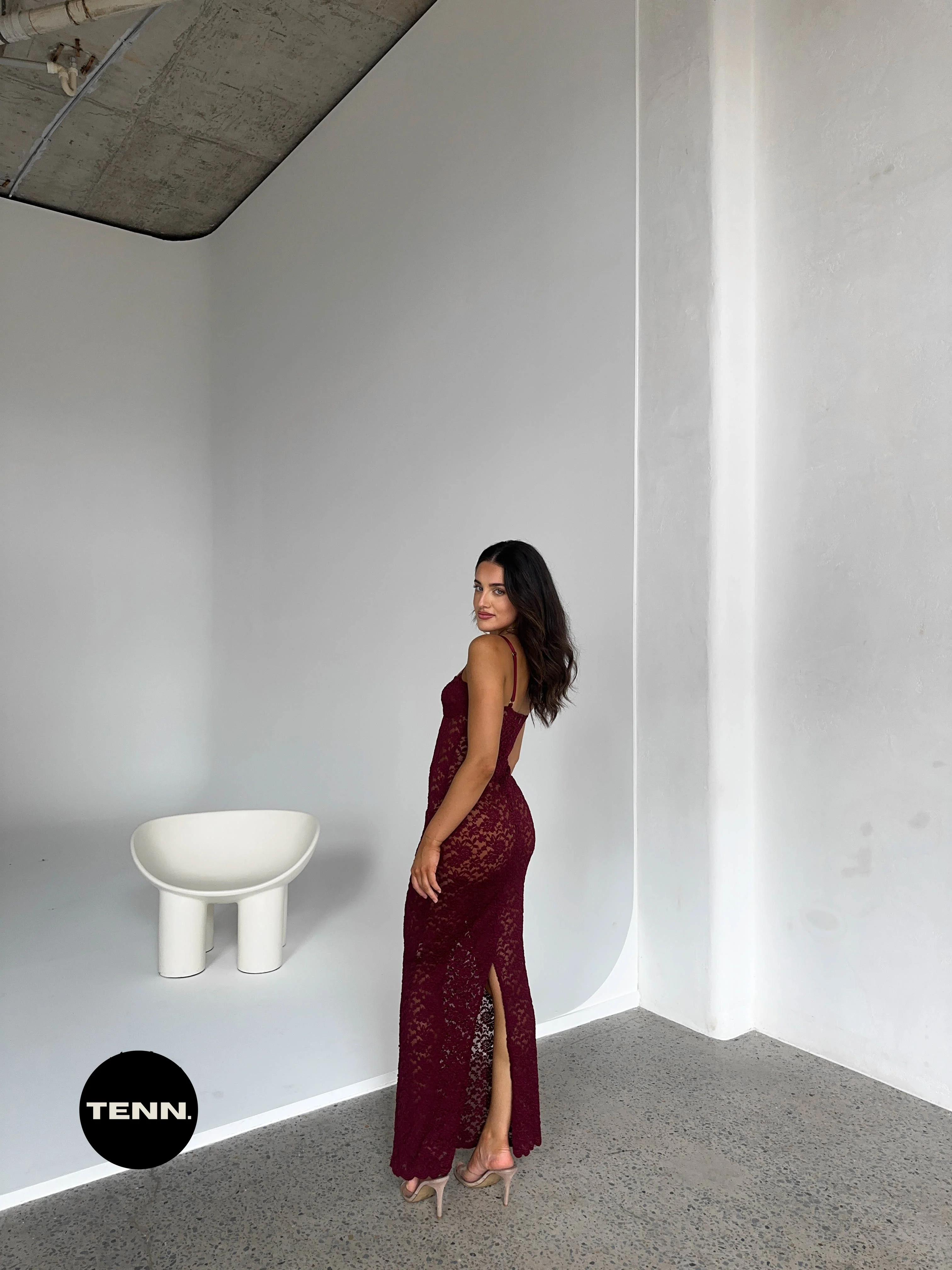 Margot Dress - Wine - Image 5