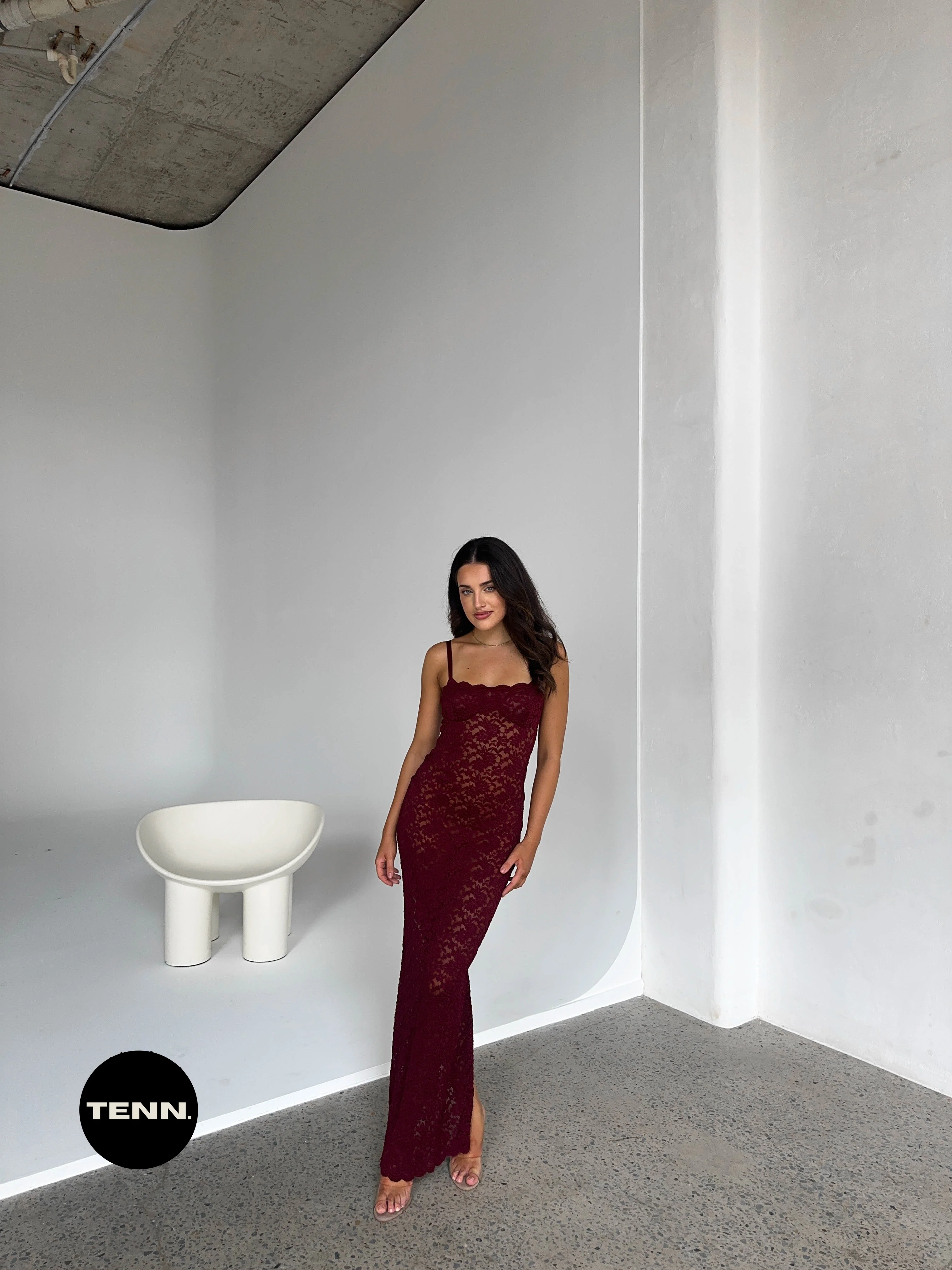 Margot Dress - Wine - Image 6
