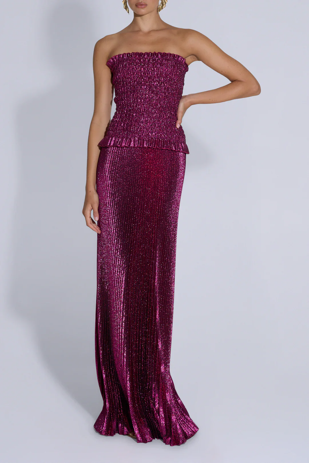 Maya gown - Sangria Glitter - Image 4
