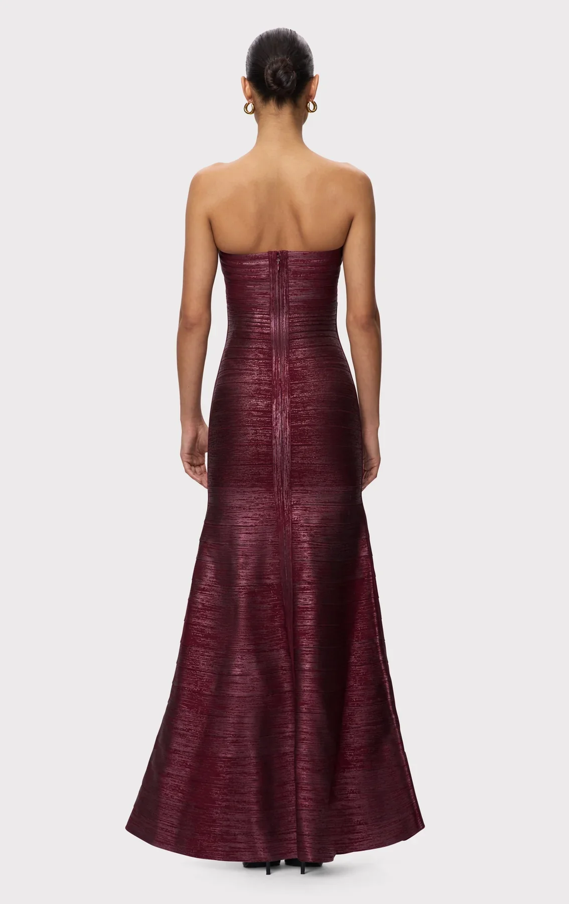 Metallic Sara gown - Wine Foil - Image 7