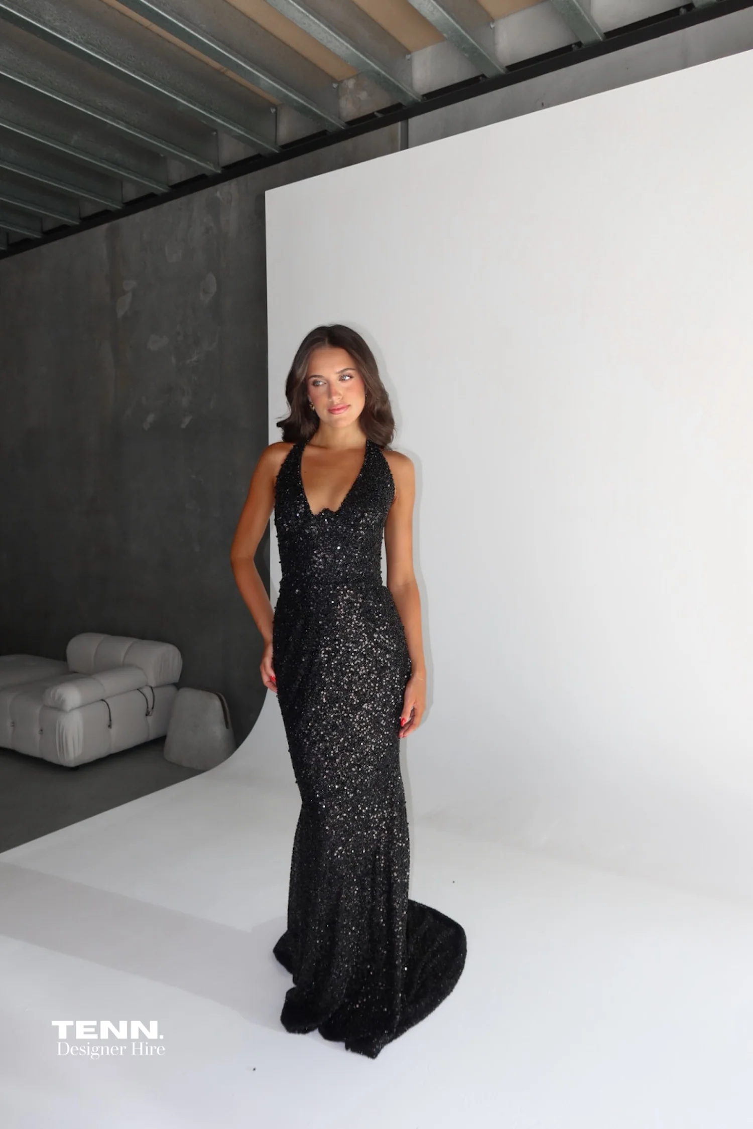 Golden Couture Gown - Midnight