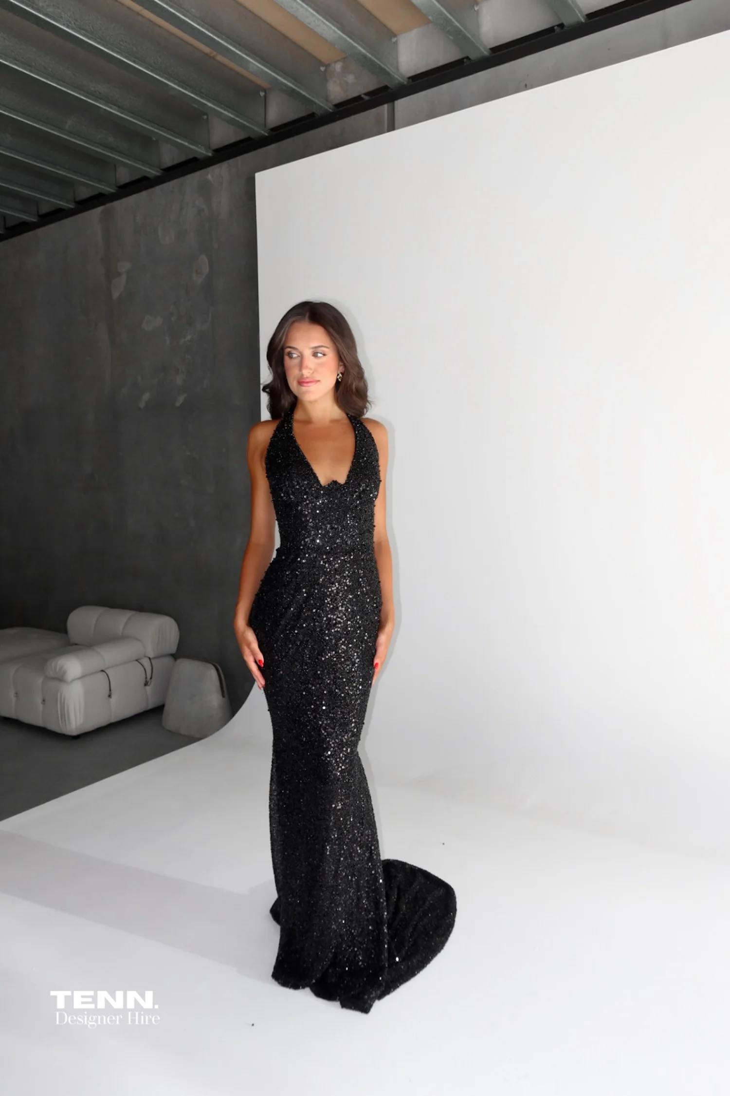 Golden Couture Gown - Midnight - Image 11