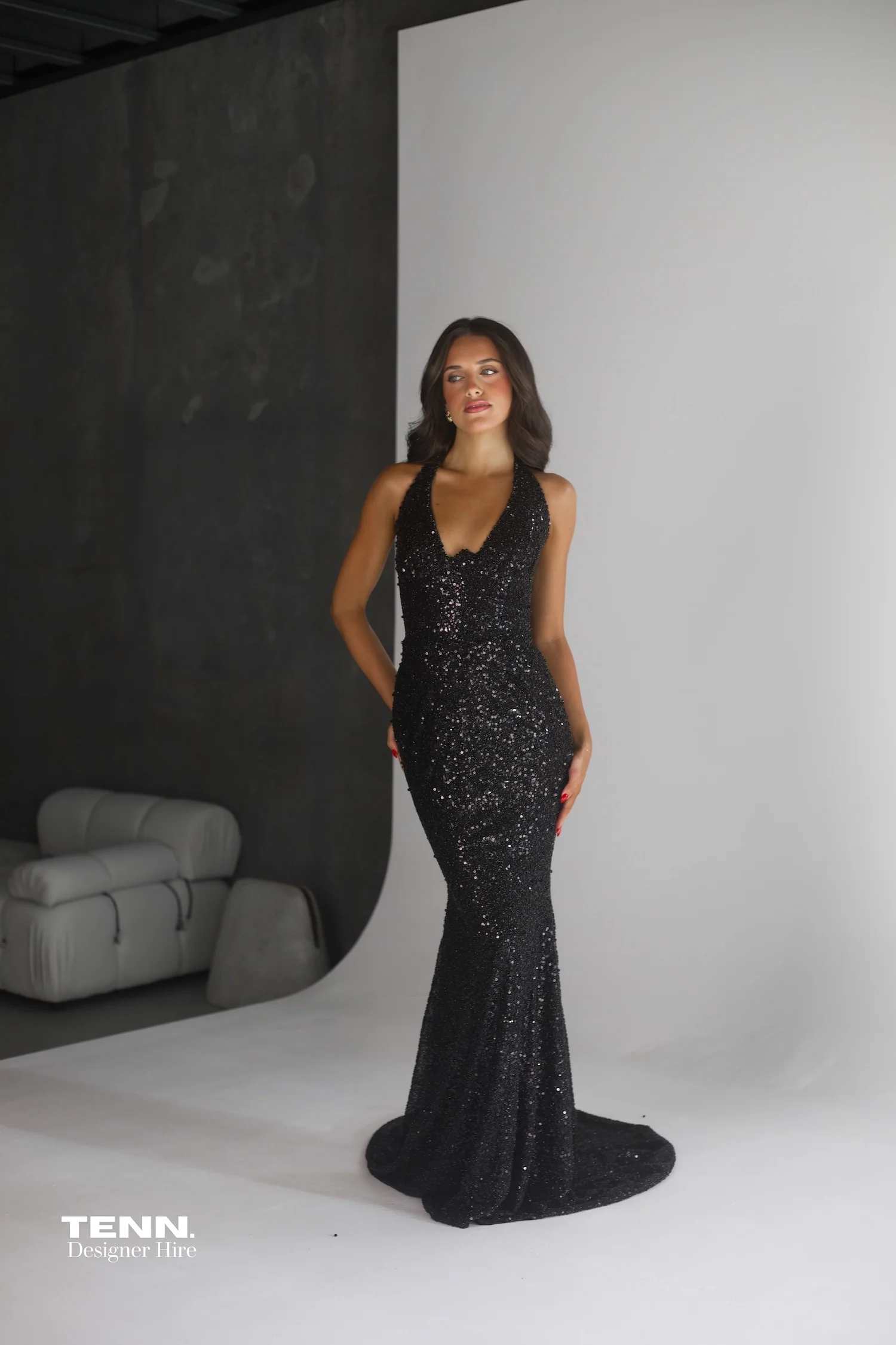 Golden Couture Gown - Midnight - Image 4