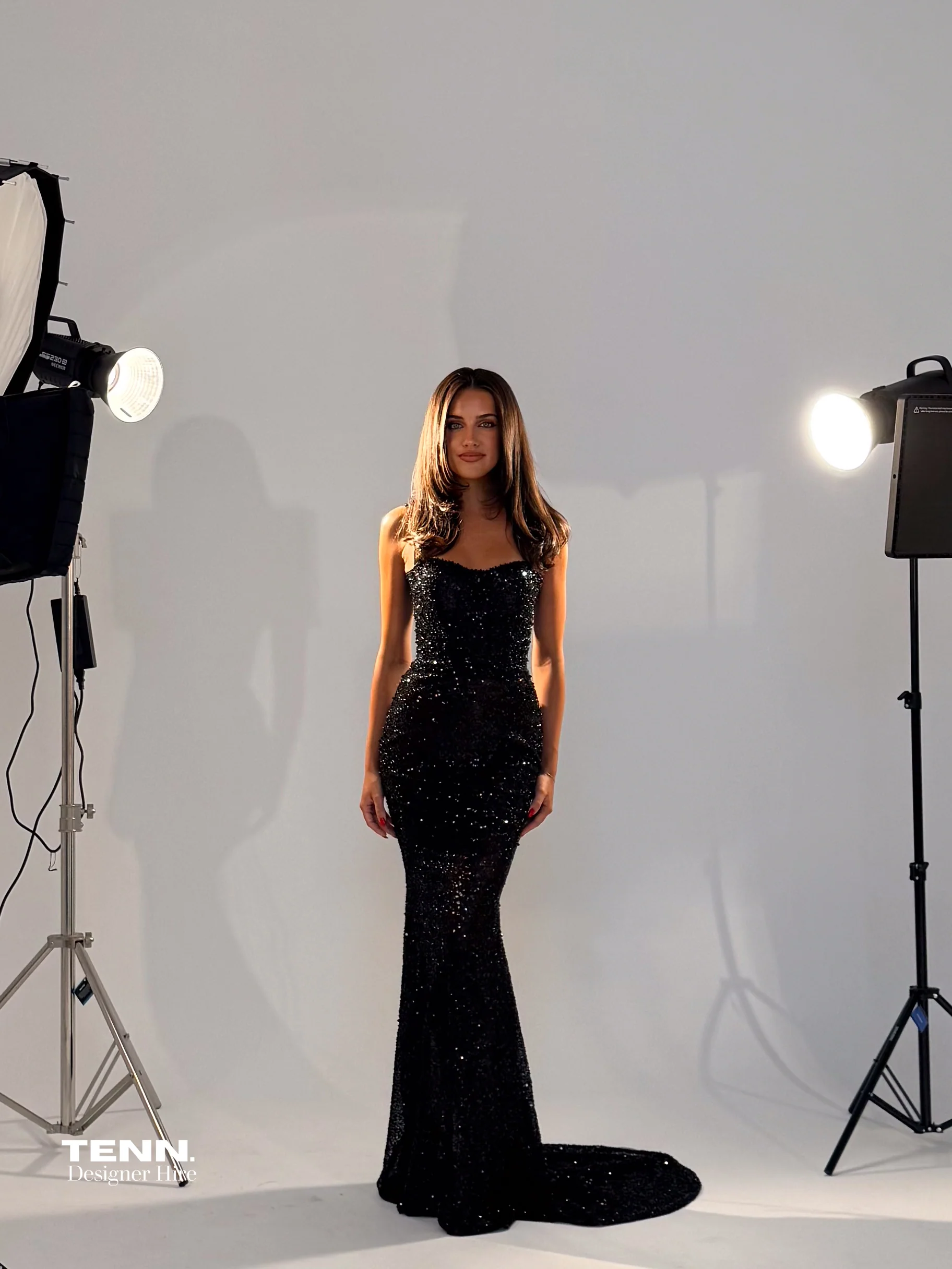 Celestial Shimmer Gown - Midnight - Image 3