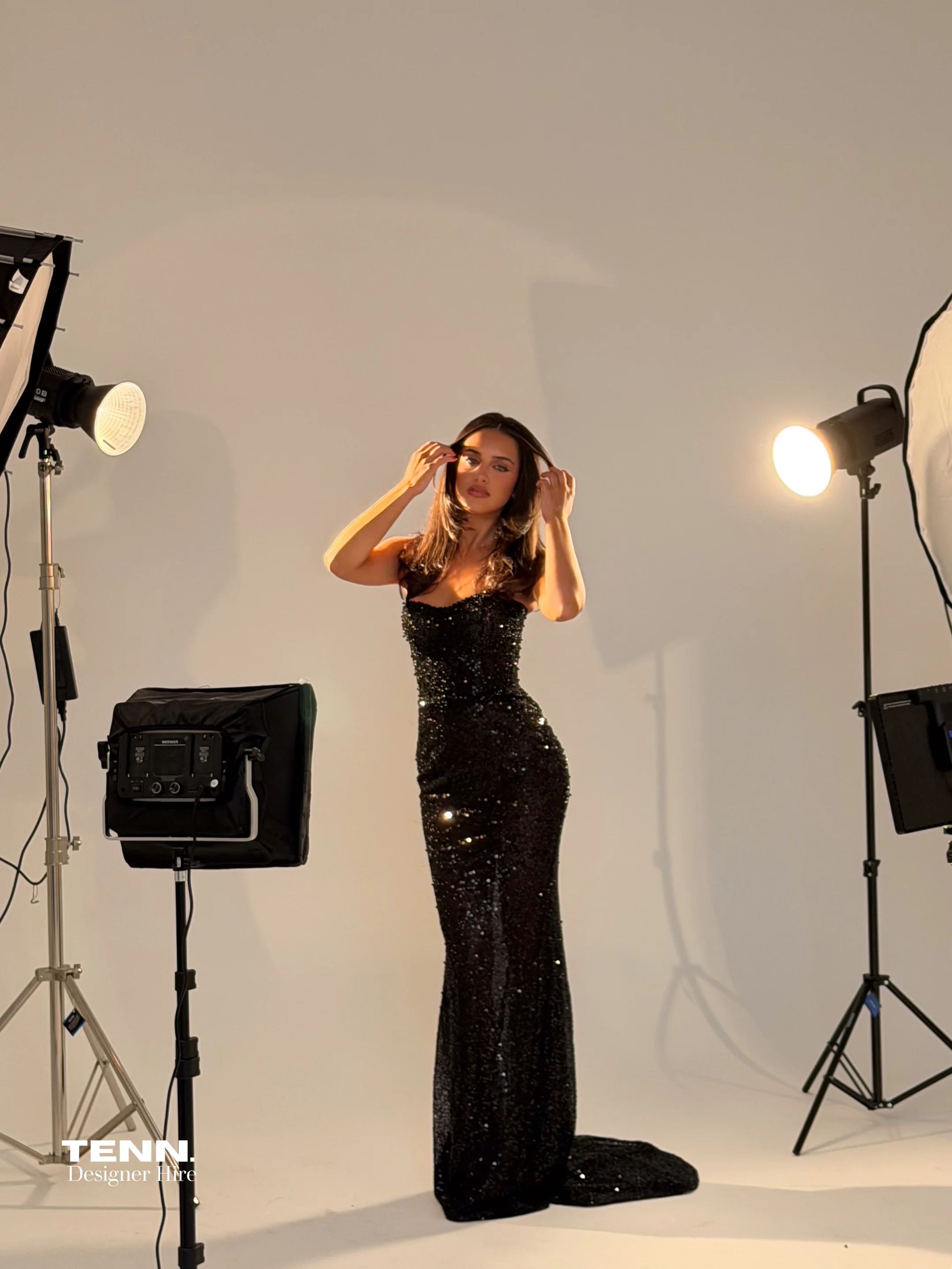 Celestial Shimmer Gown - Midnight - Image 7