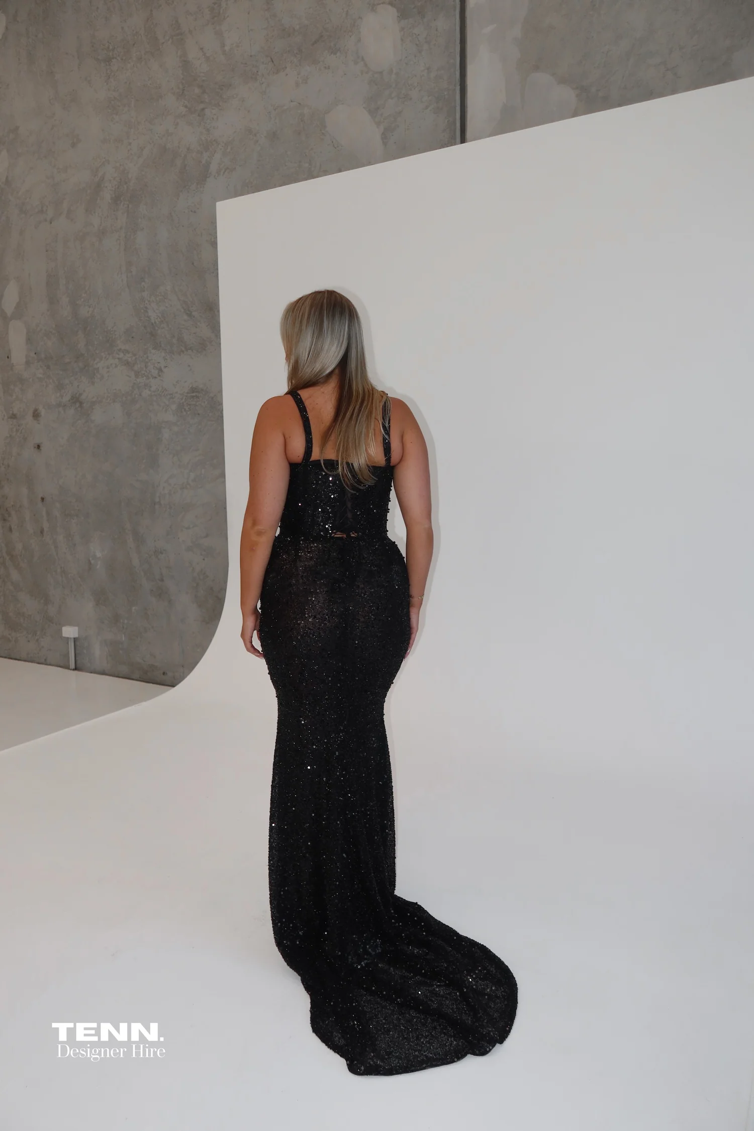 Celestial Shimmer Gown - Midnight - Image 8