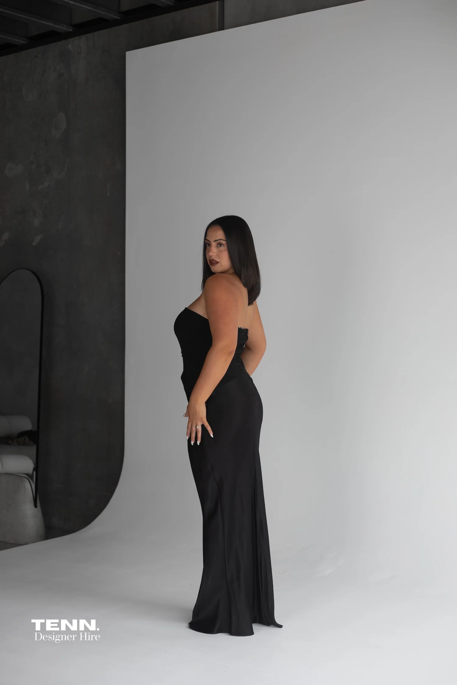 Millah Strapless Dress - Black - Image 3