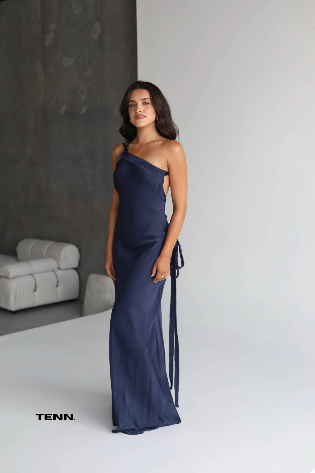 Monique Dress - Navy - Image 3