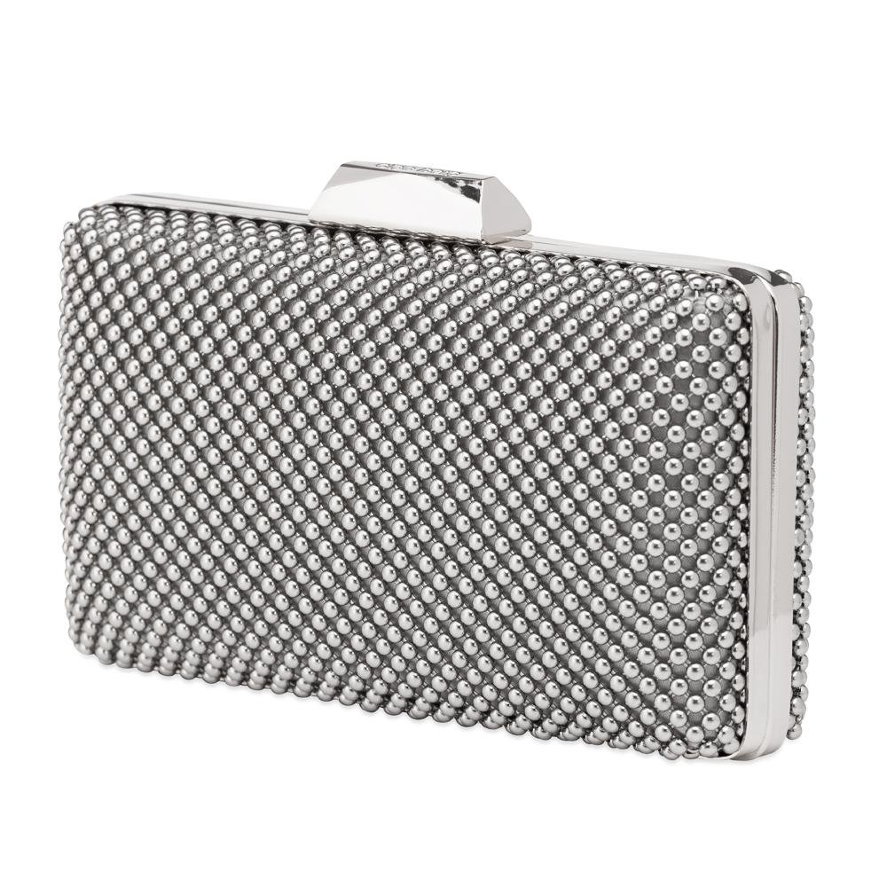 Natasha Ball Mesh Clutch - Silver - Image 2