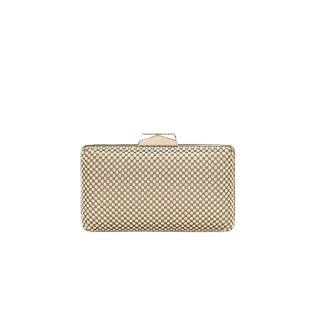 Natasha Ball Mesh Clutch - Gold