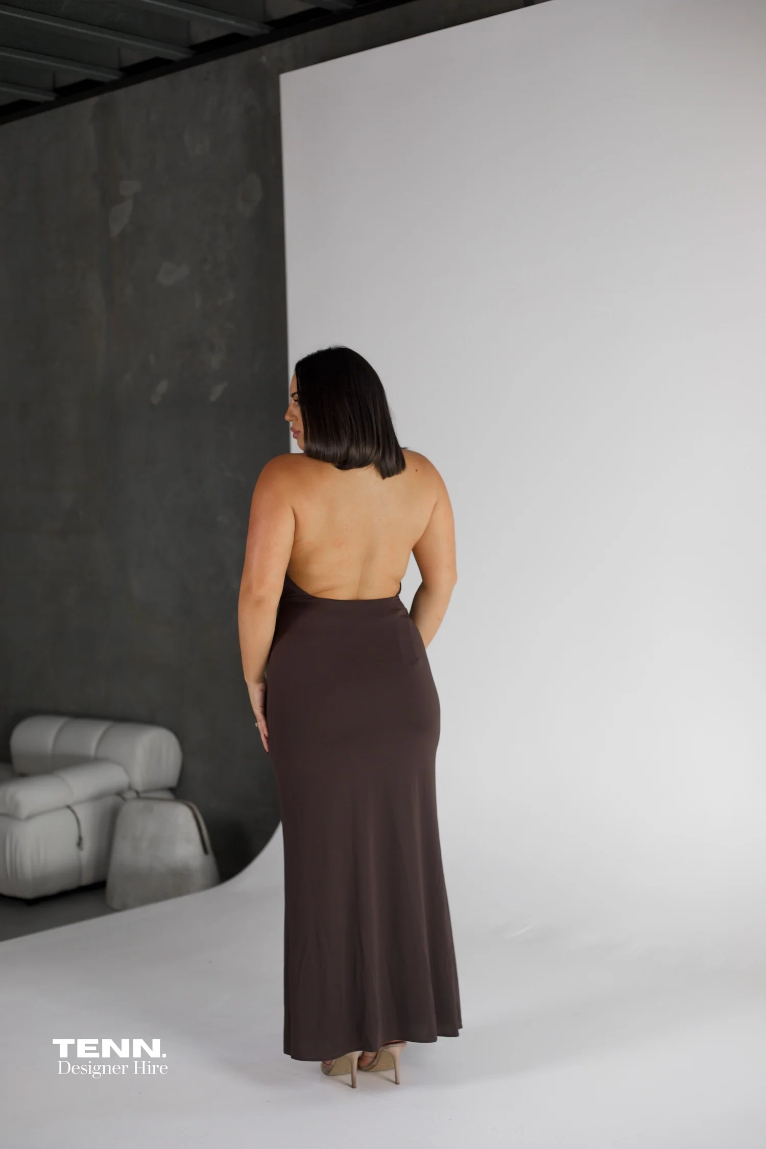 Nessie Cowl Maxi - Dark Chocolate - Image 5