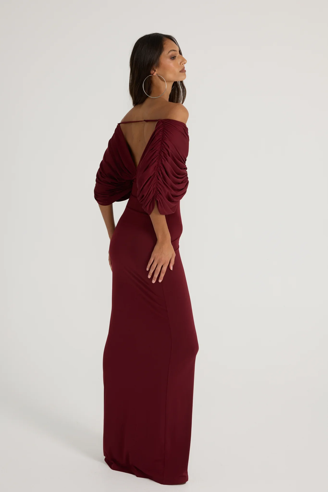 Neve dress - Burgundy - Image 3