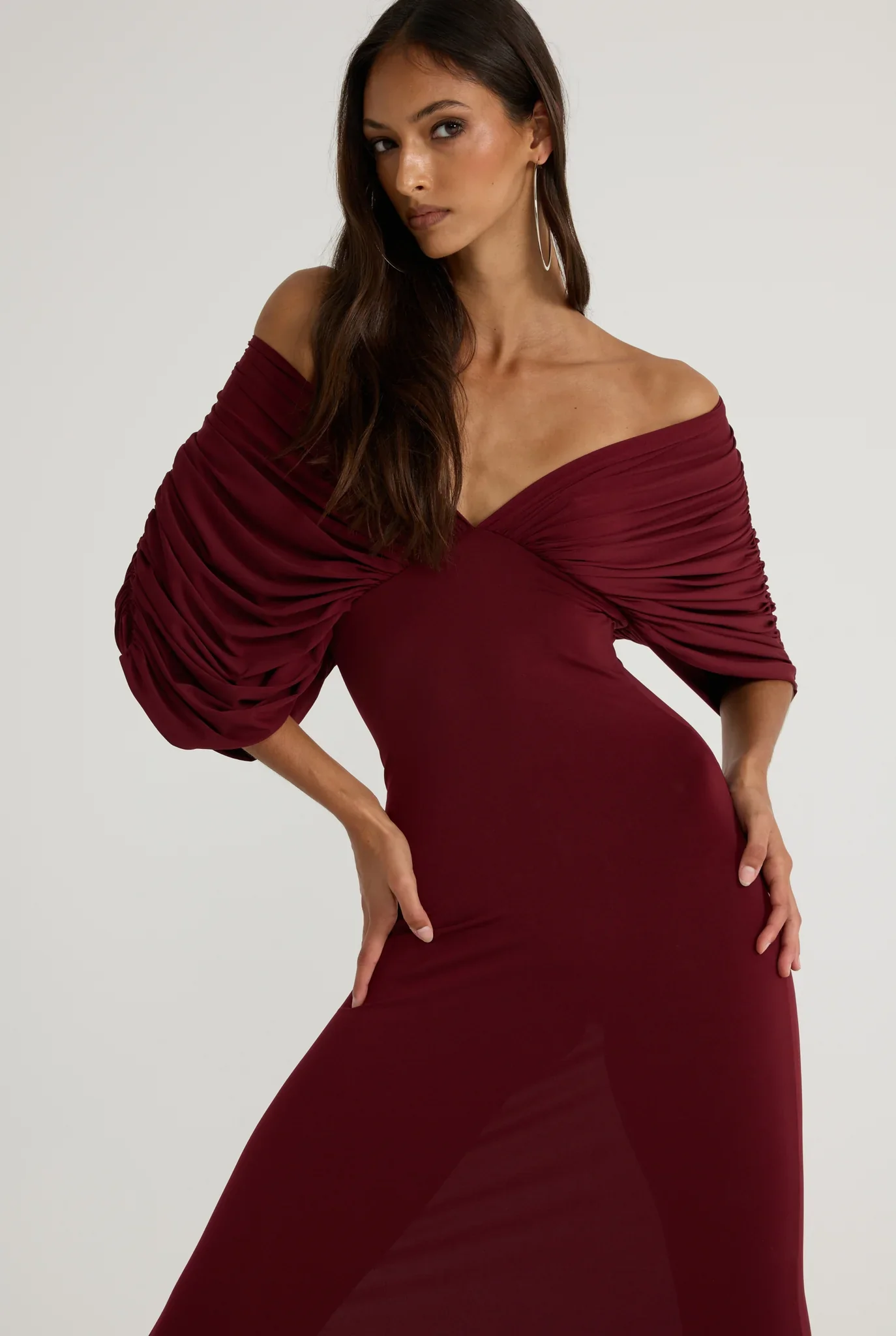Neve dress - Burgundy - Image 4