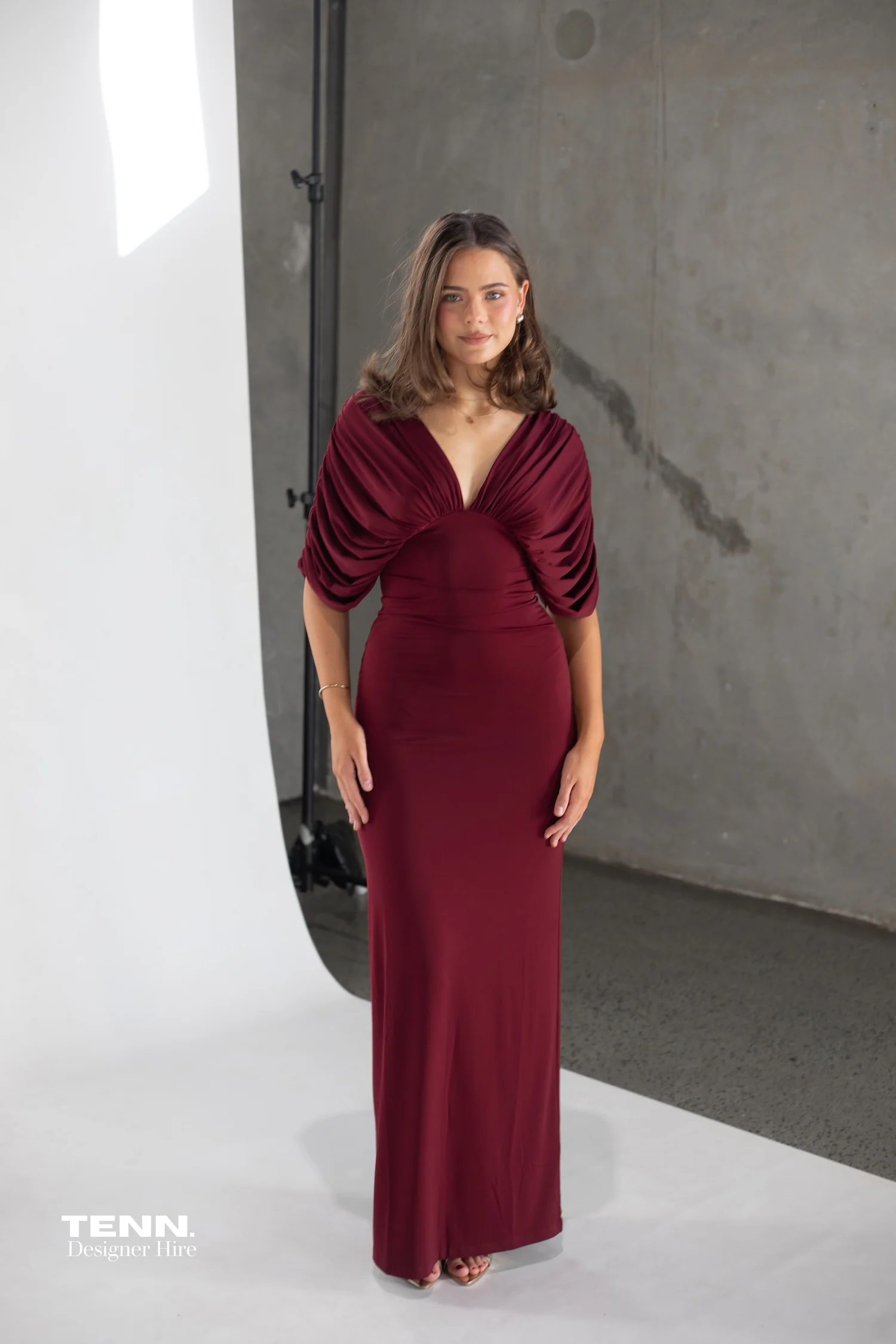 Neve dress - Burgundy - Image 5