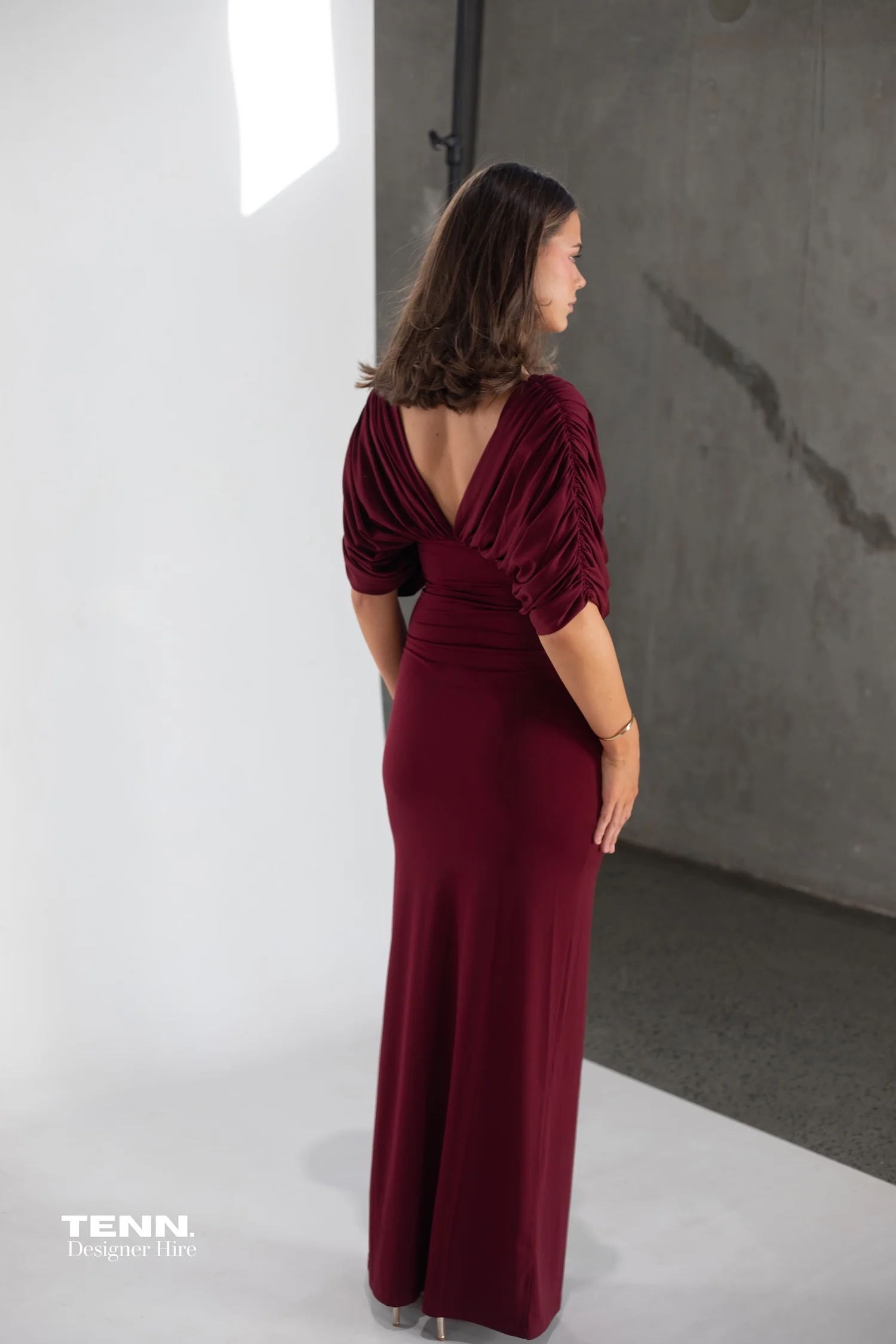 Neve dress - Burgundy - Image 6
