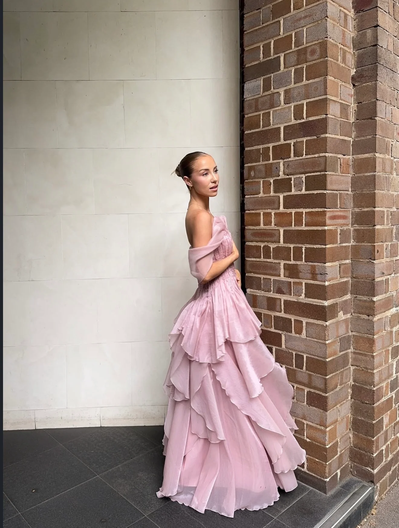 Nisha Gown - Pink - Image 4