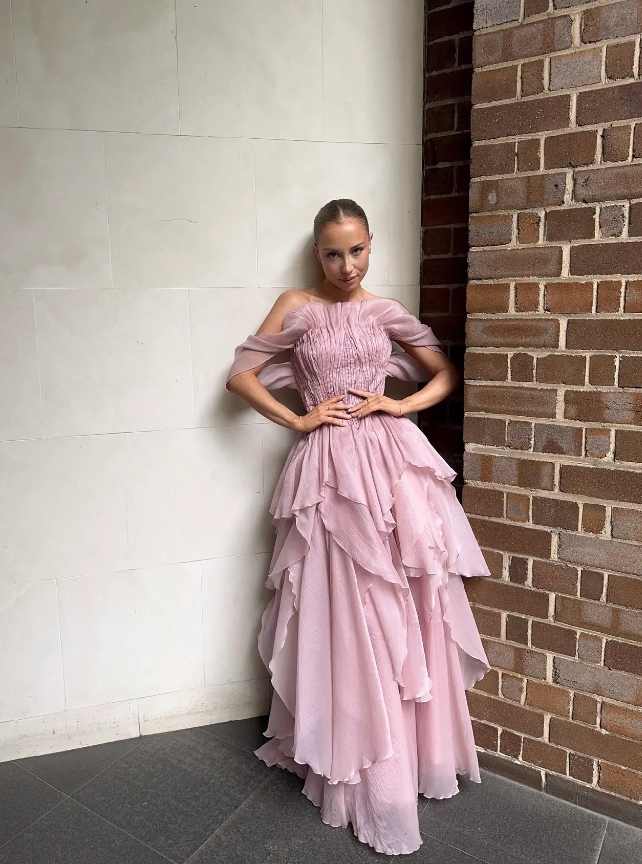 Nisha Gown - Pink - Image 6