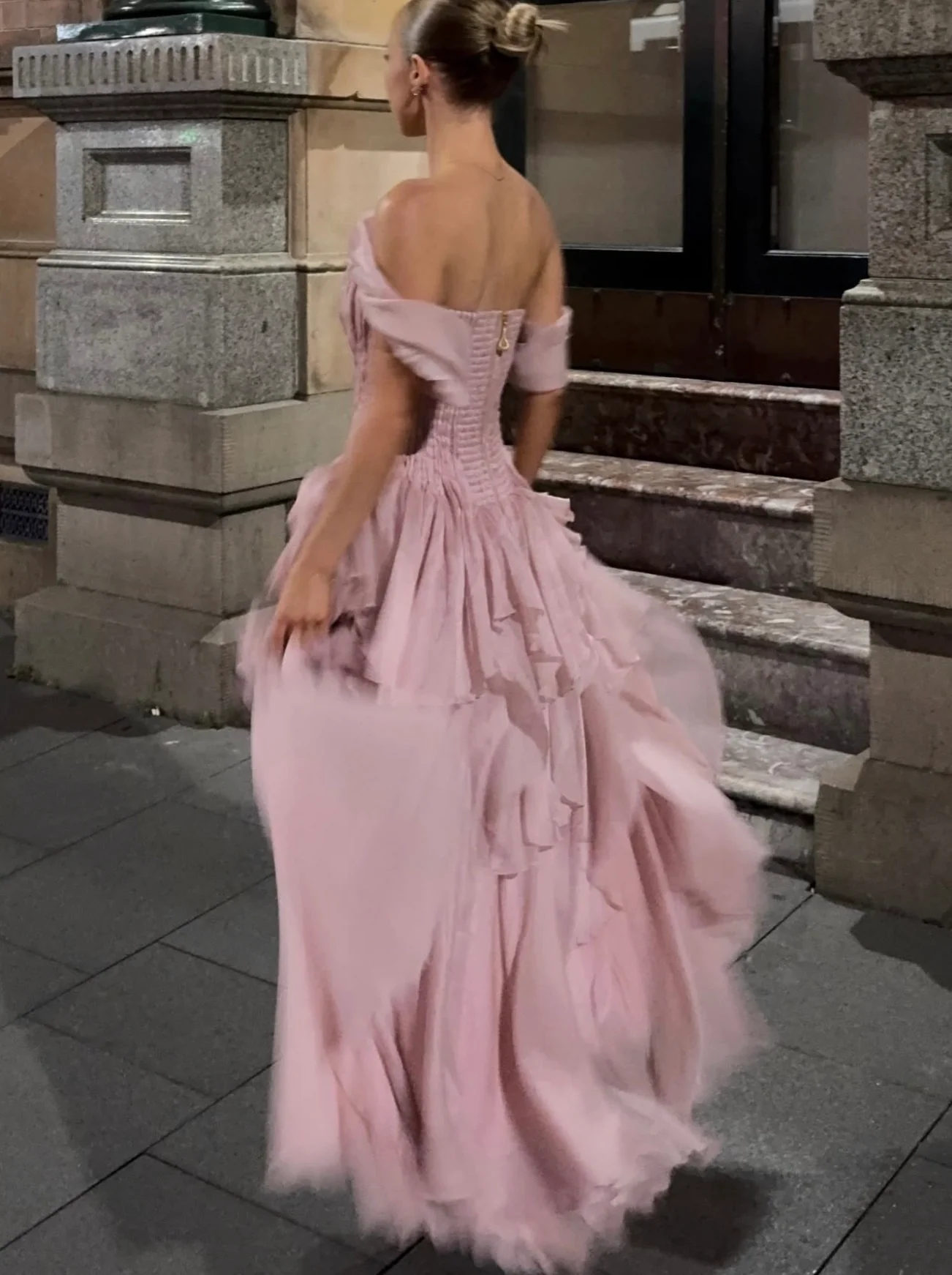 Nisha Gown - Pink - Image 7