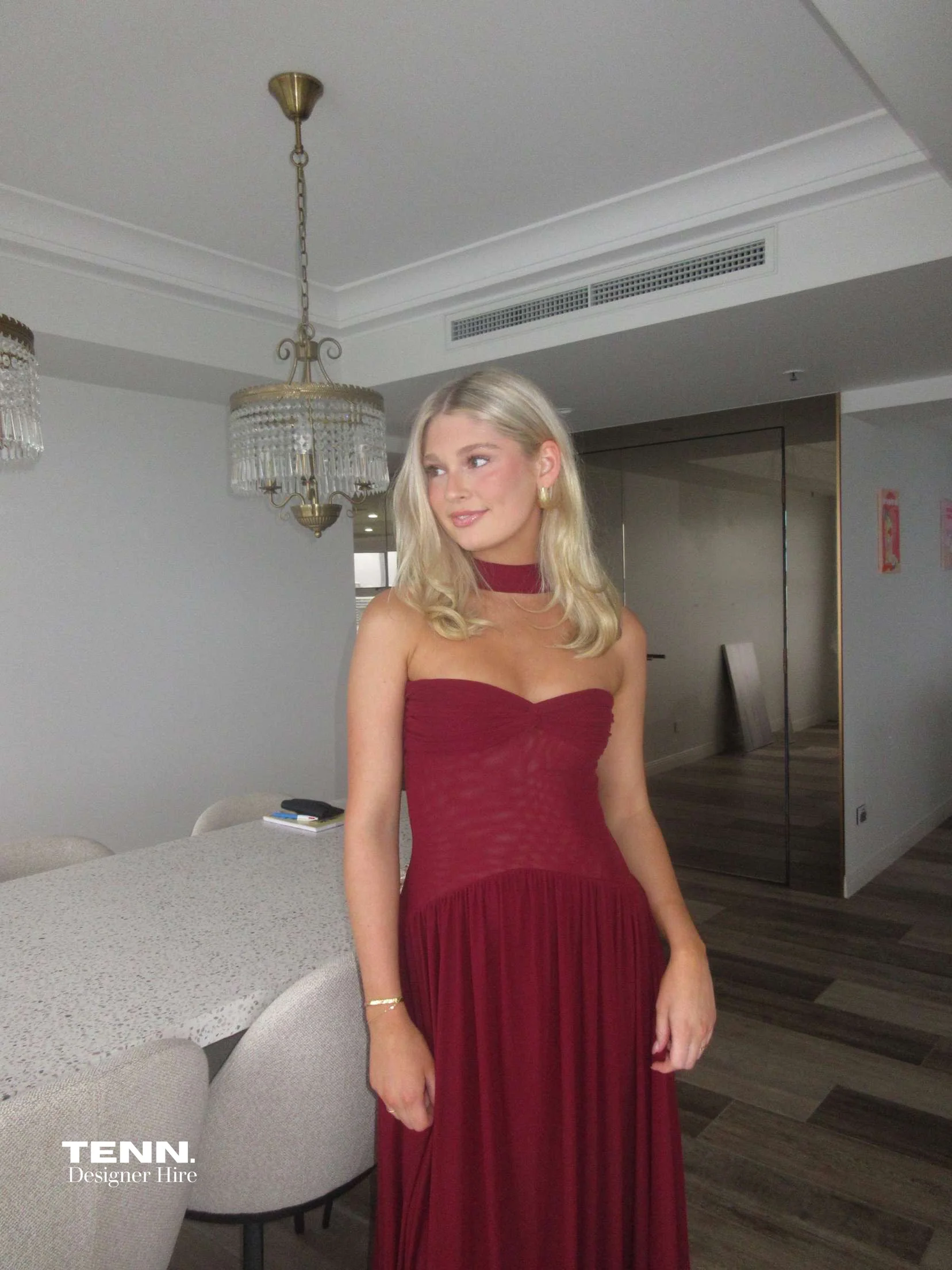 Ophelia Dress - Burgundy - Image 3