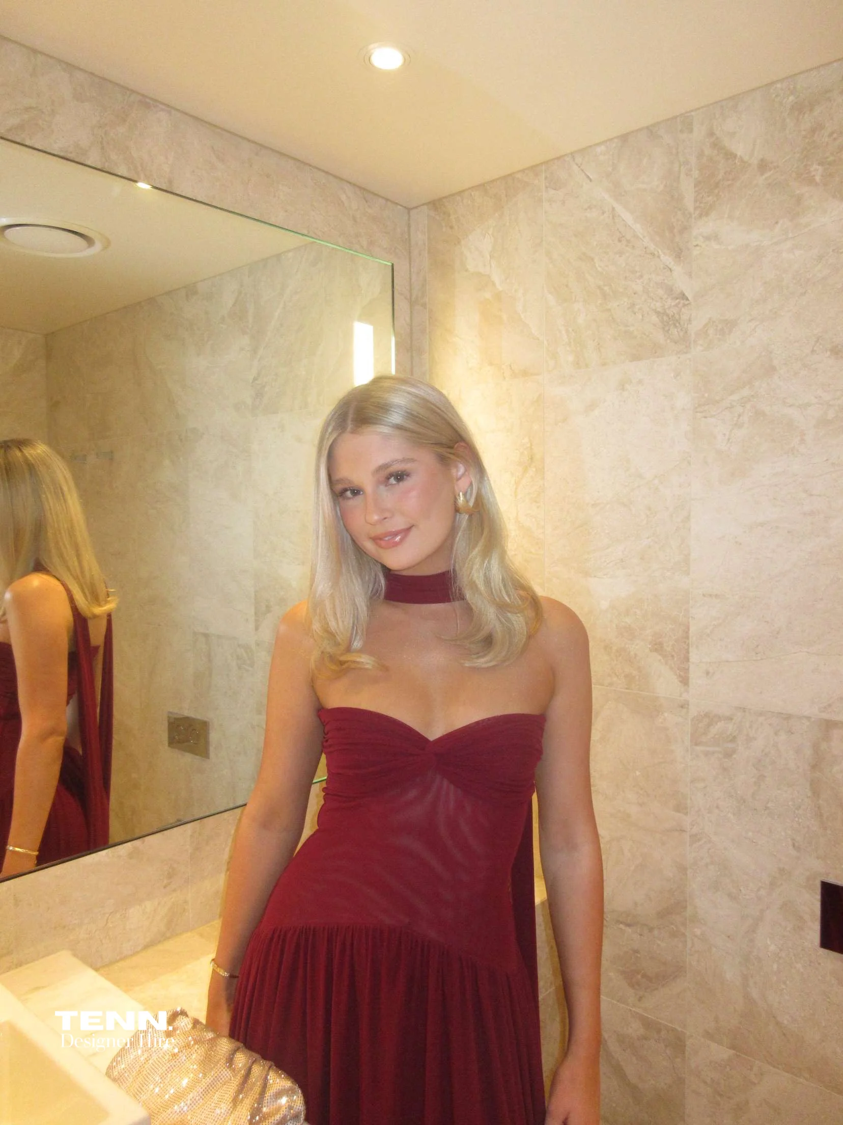 Ophelia Dress - Burgundy - Image 4