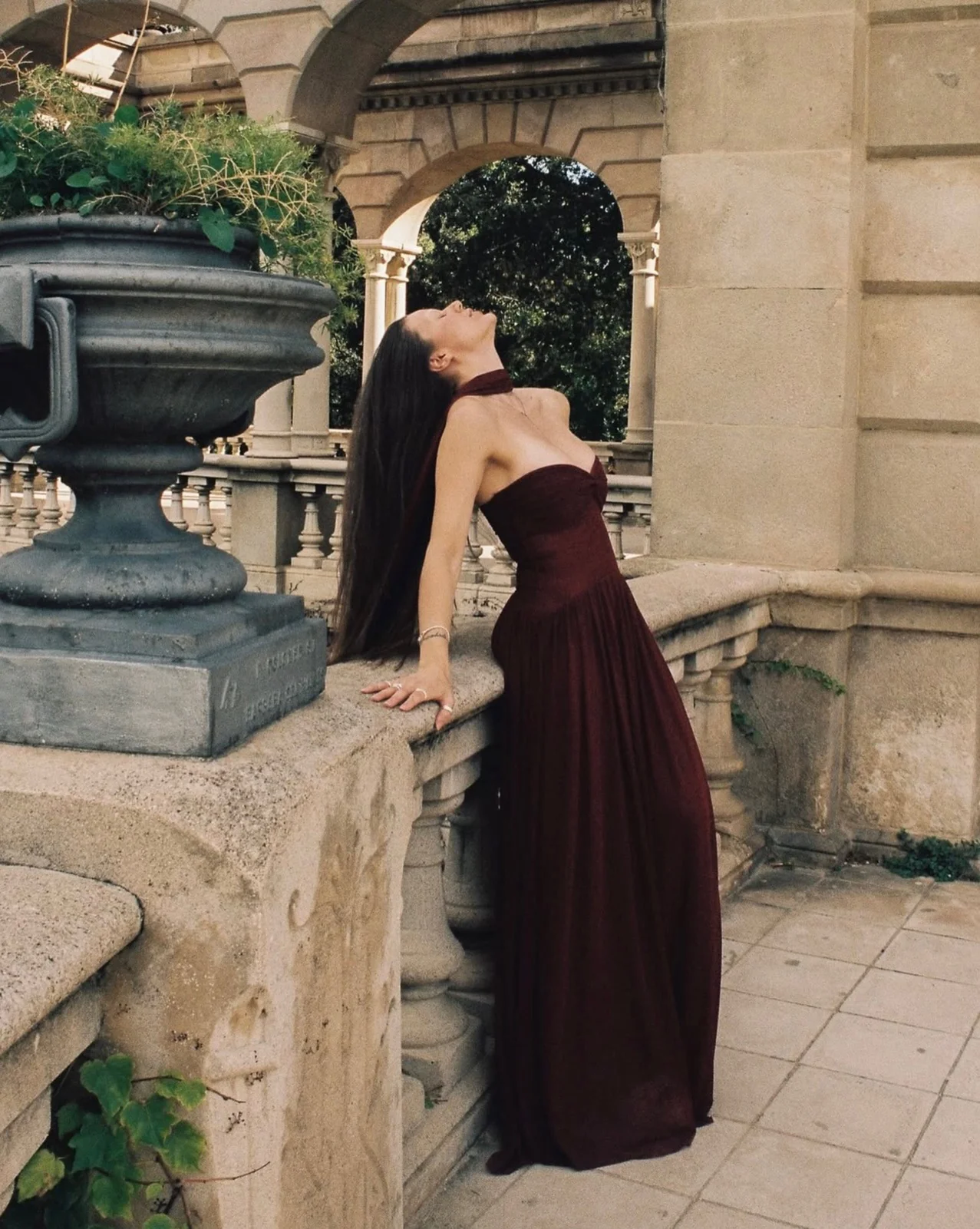 Ophelia Dress - Burgundy - Image 7