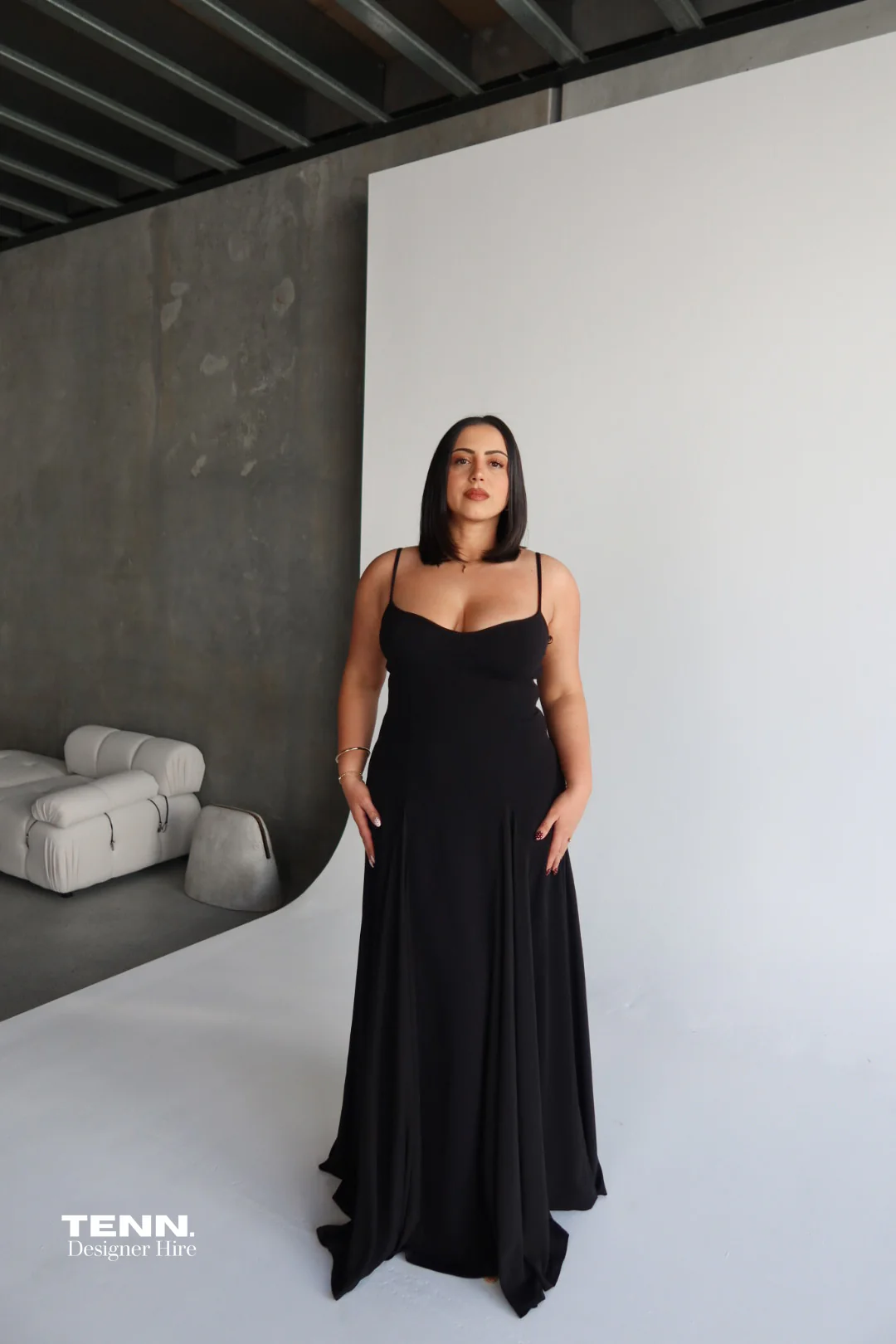 Paloma Dress - All Black - Image 2