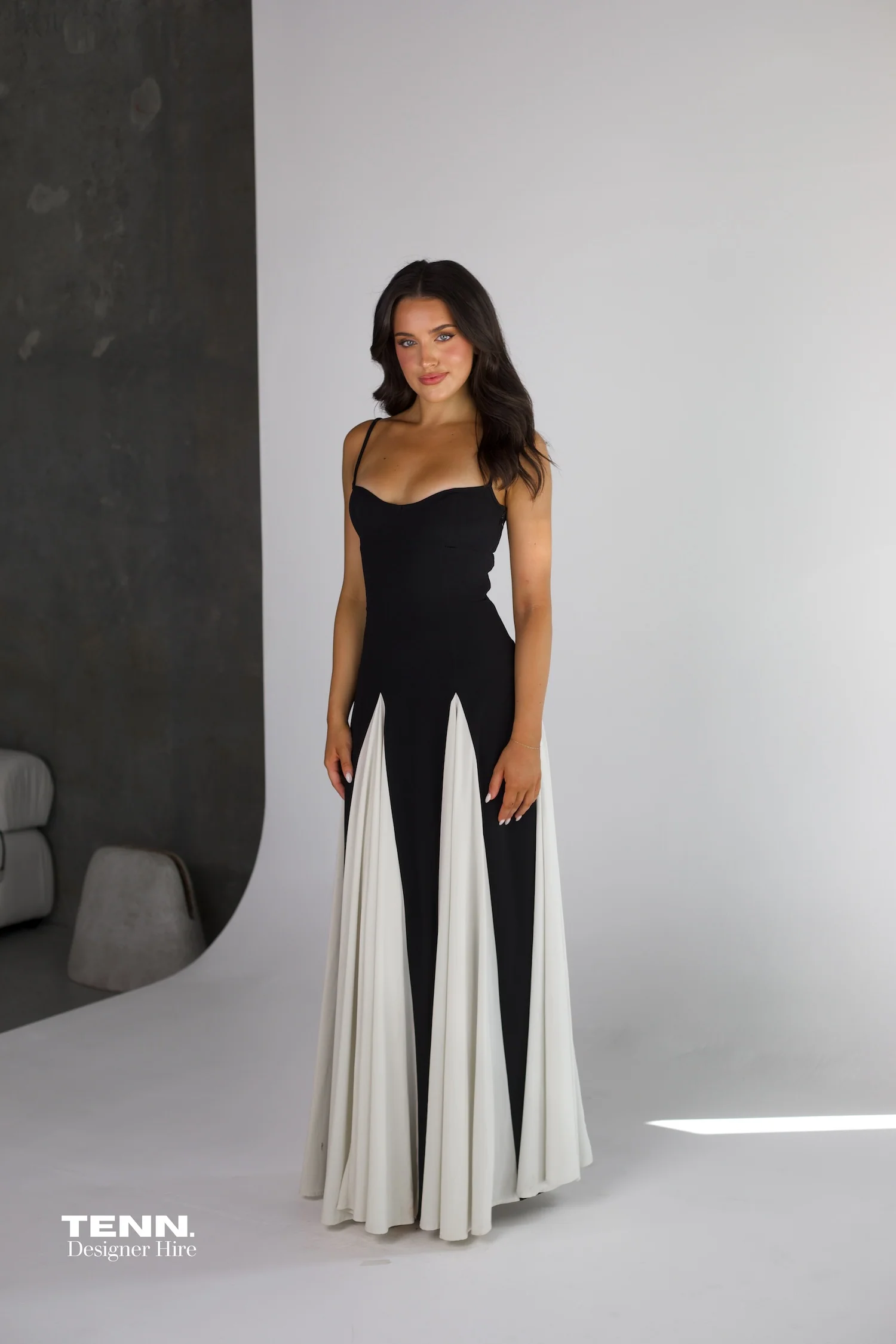 Paloma Dress - Black & Ivory - Image 3
