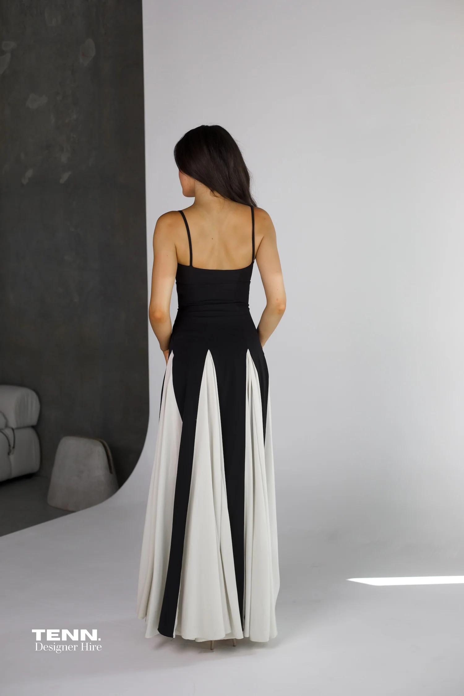 Paloma Dress - Black & Ivory - Image 5