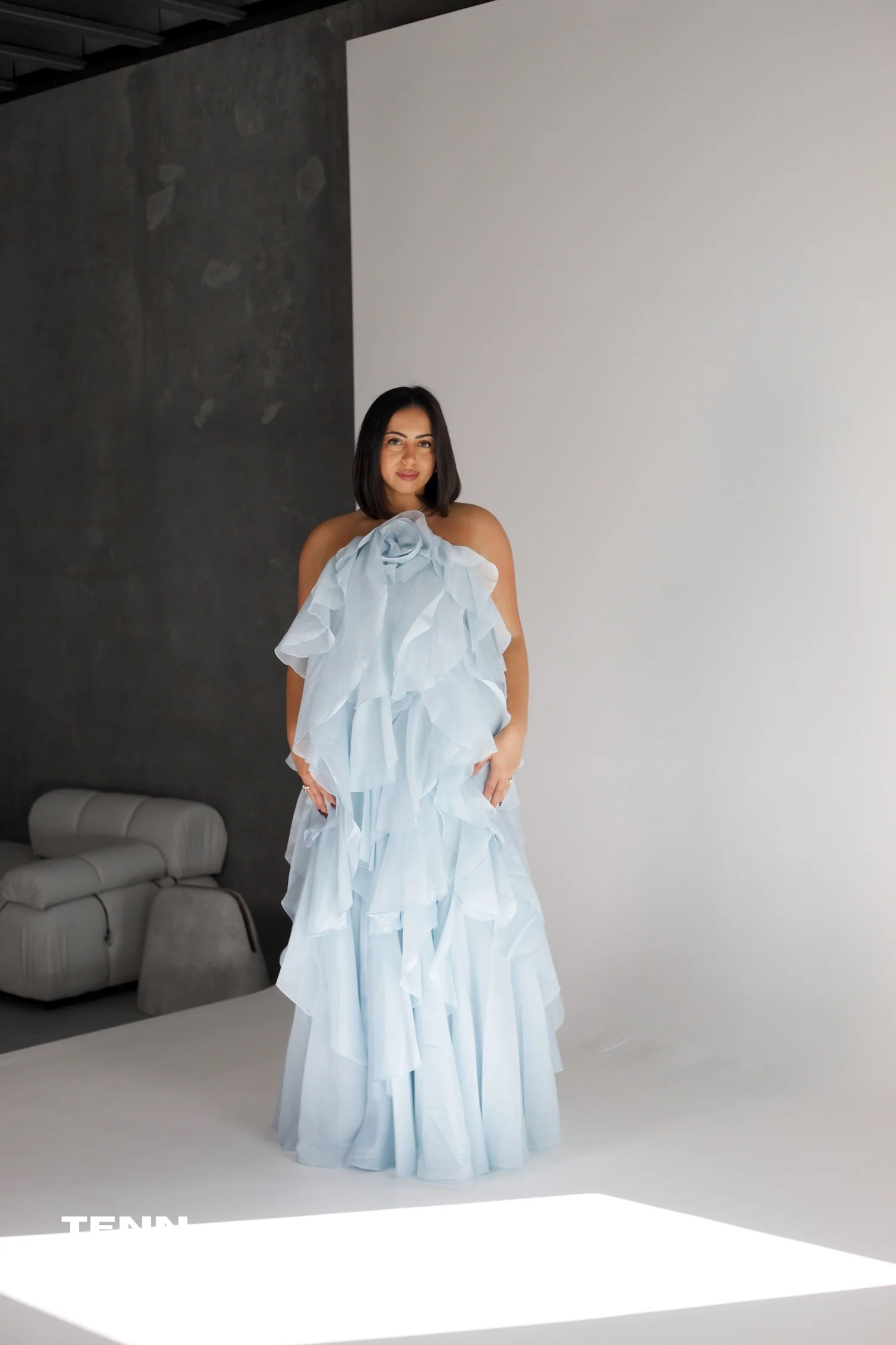 Pandorea Gown - Silver Blue - Image 4