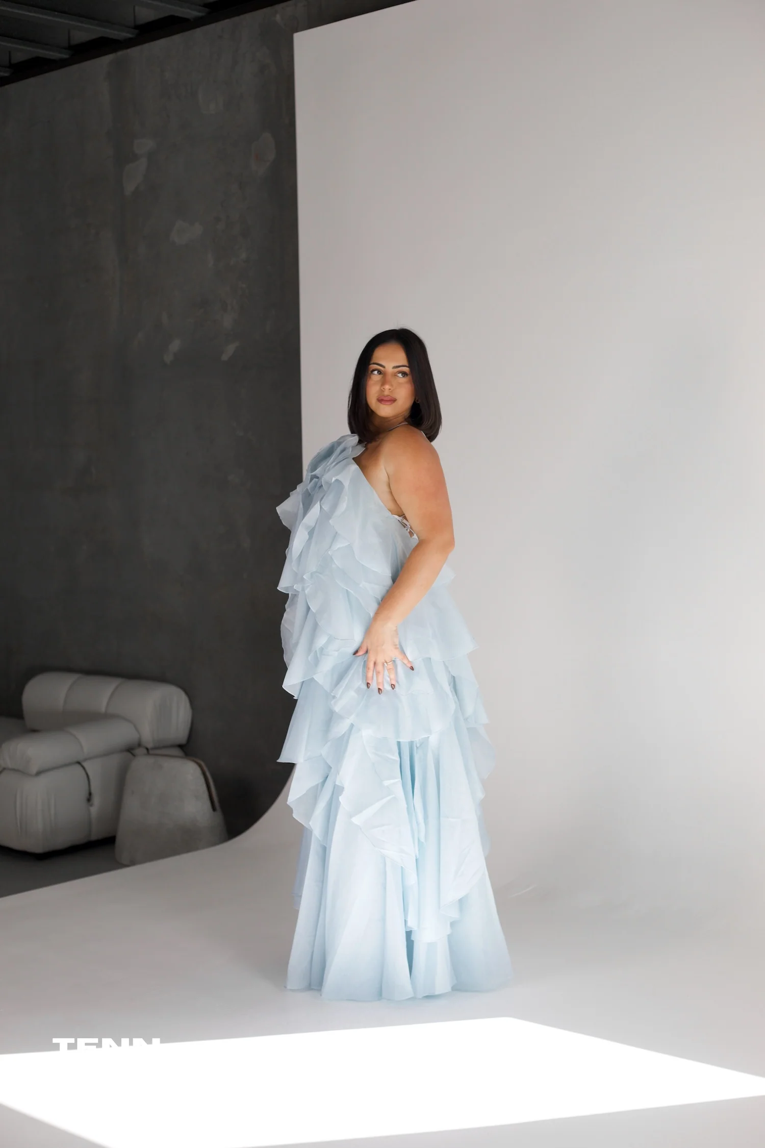 Pandorea Gown - Silver Blue - Image 5